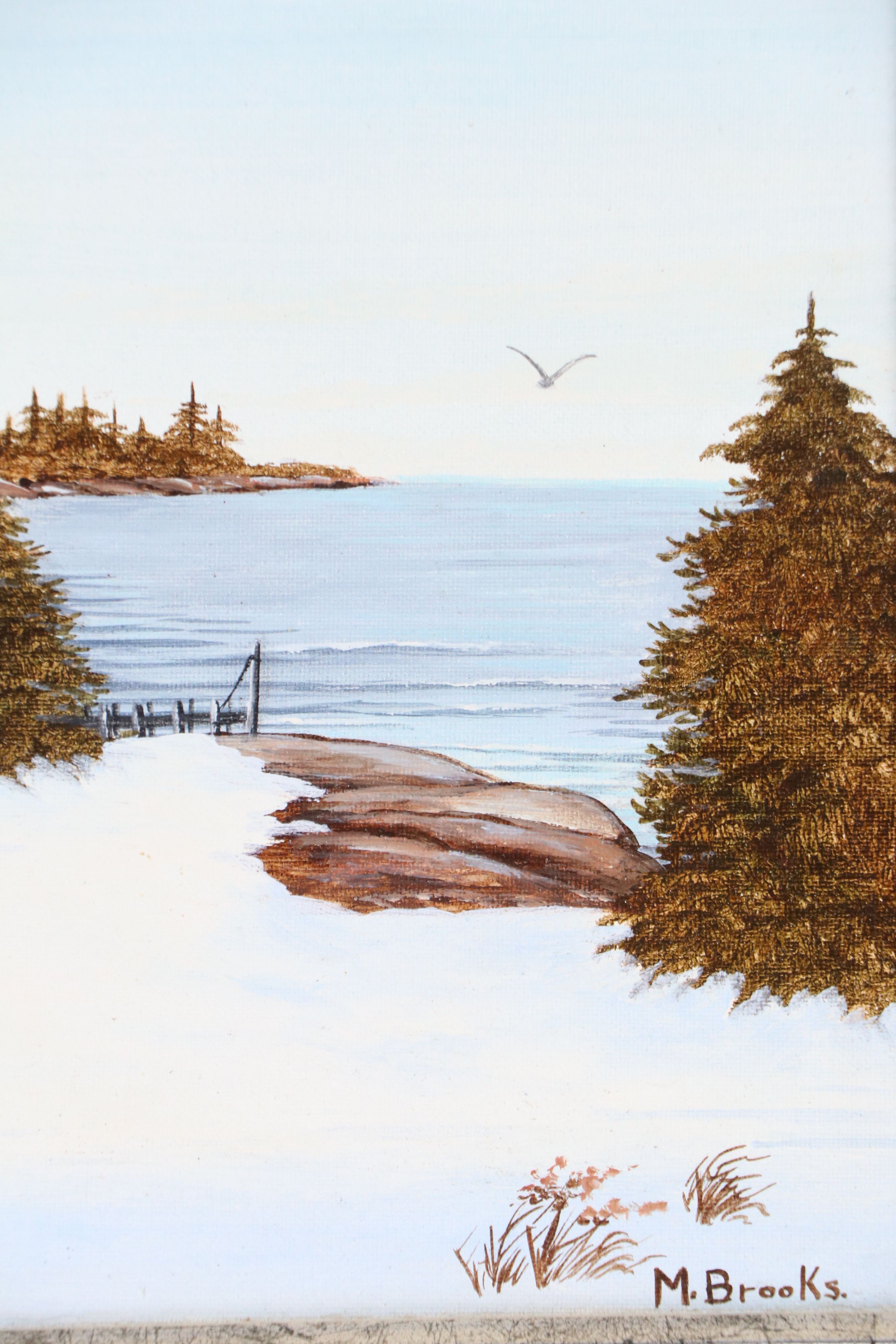 Mary Brooks Oil Painting "Northwest Cove," 1987