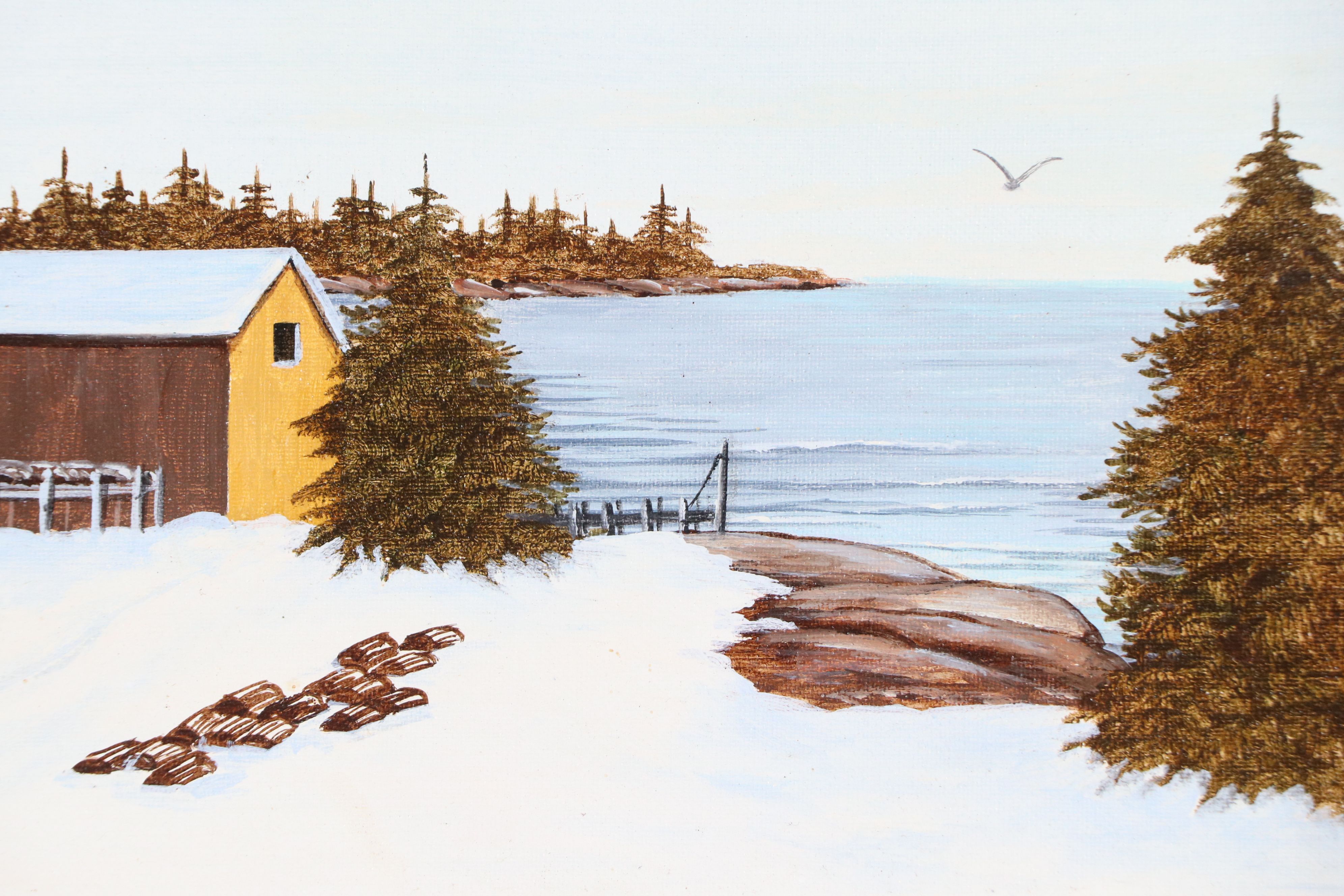 Mary Brooks Oil Painting "Northwest Cove," 1987