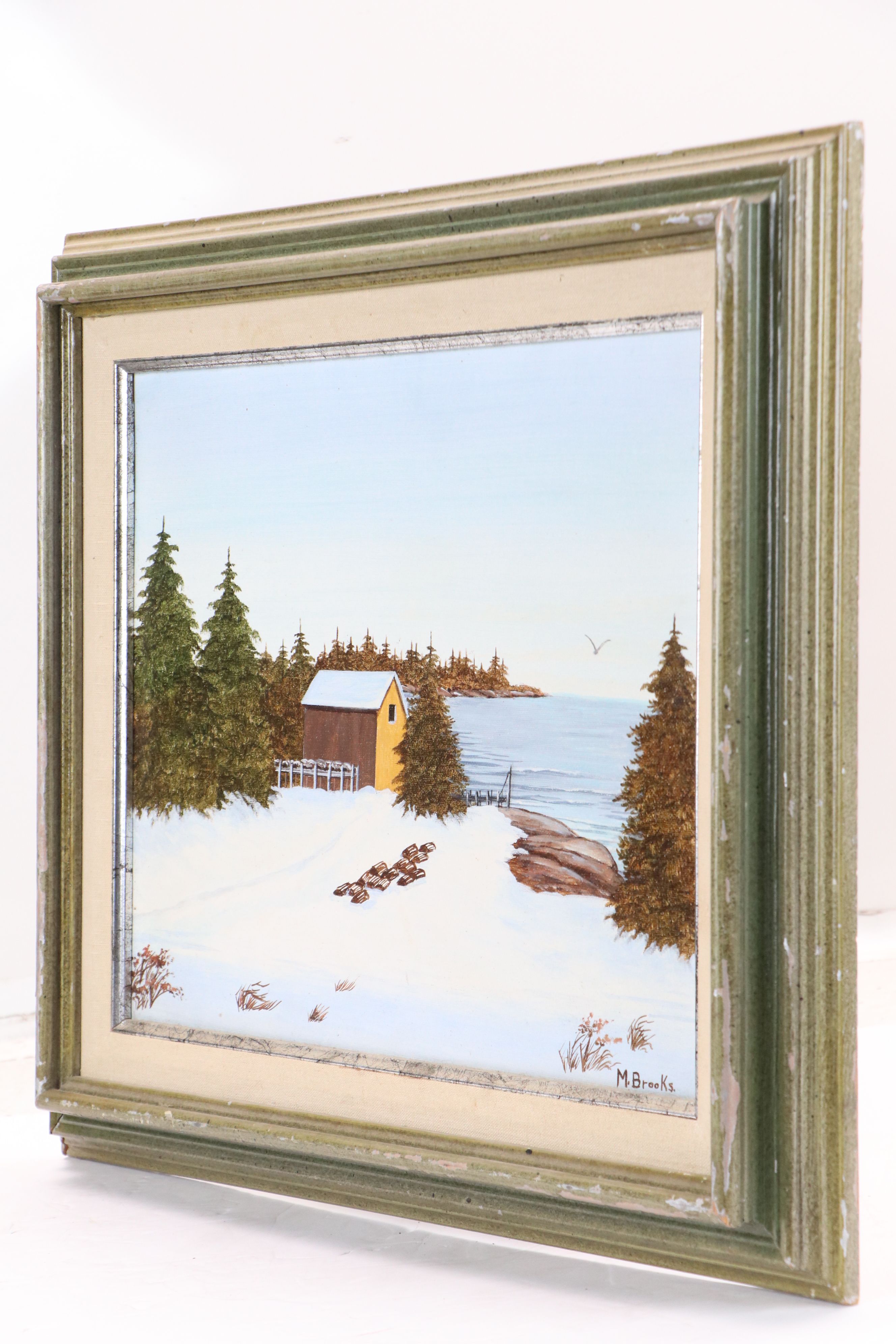 Mary Brooks Oil Painting "Northwest Cove," 1987