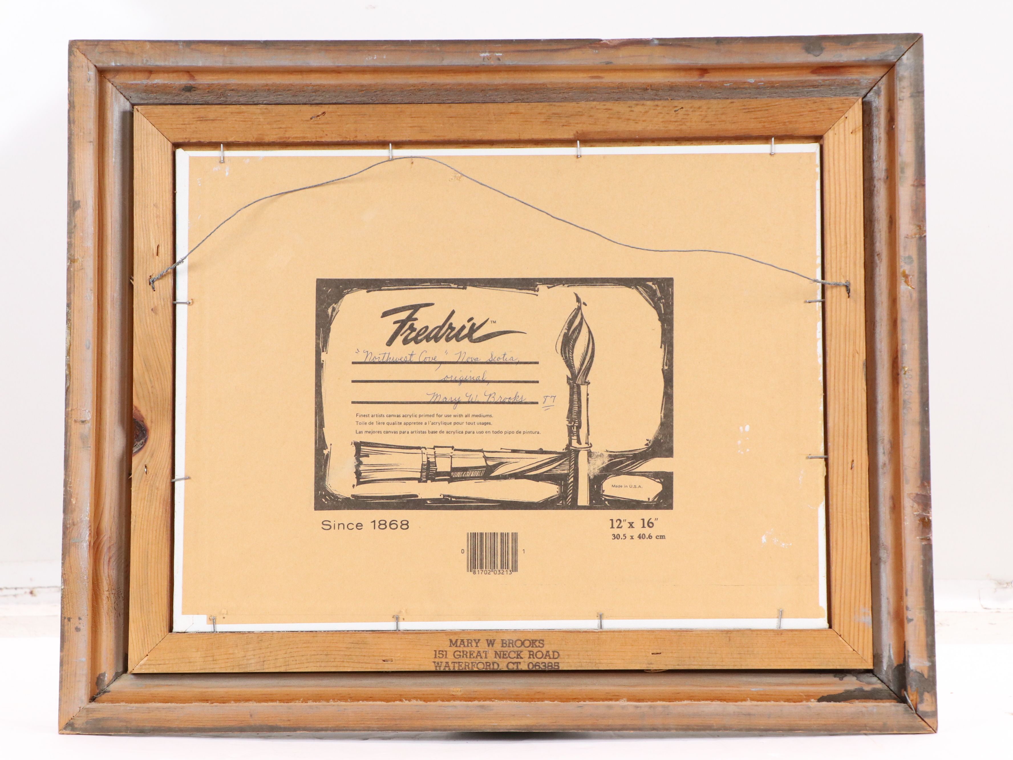 Mary Brooks Oil Painting "Northwest Cove," 1987