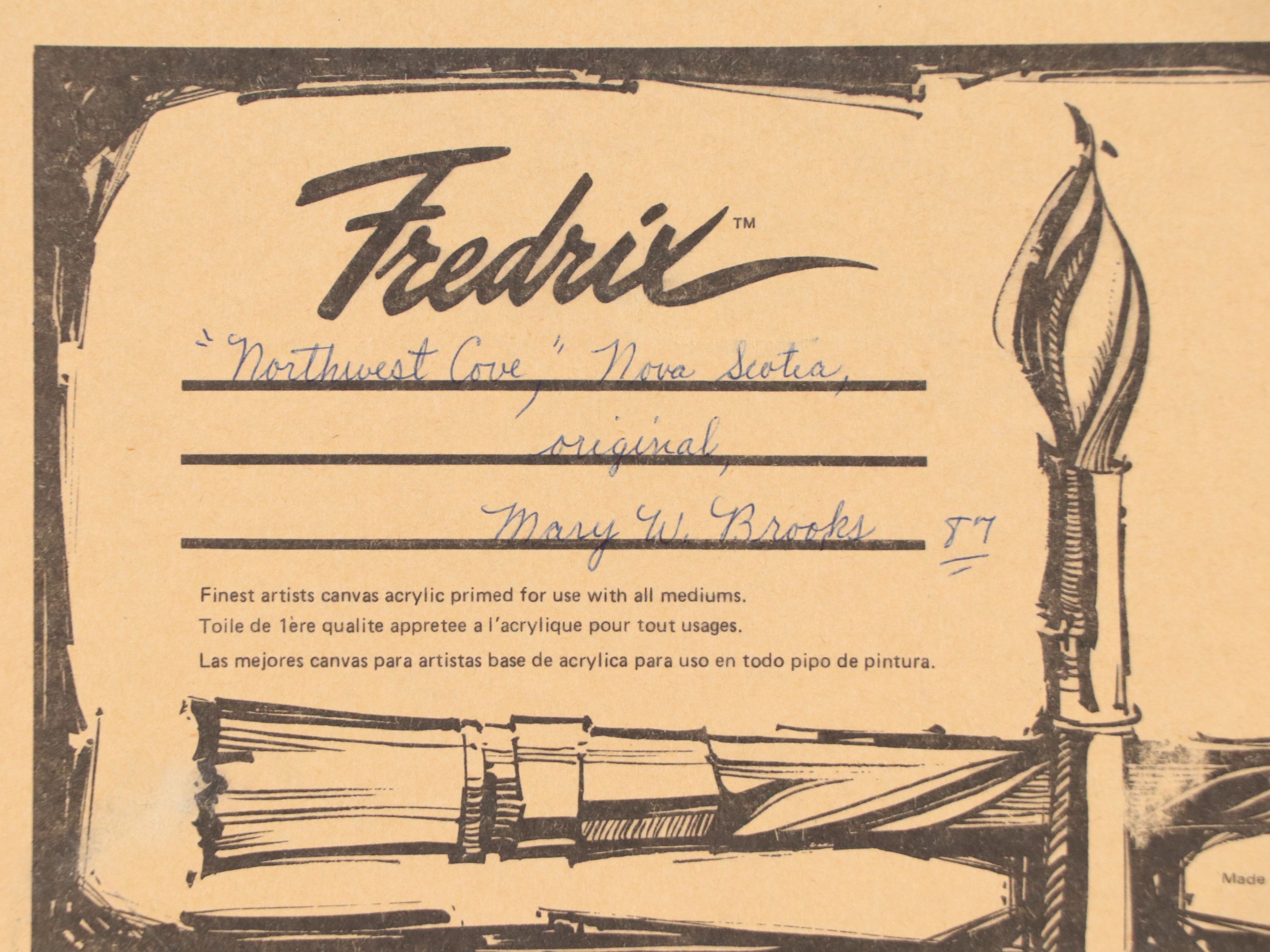 Mary Brooks Oil Painting "Northwest Cove," 1987