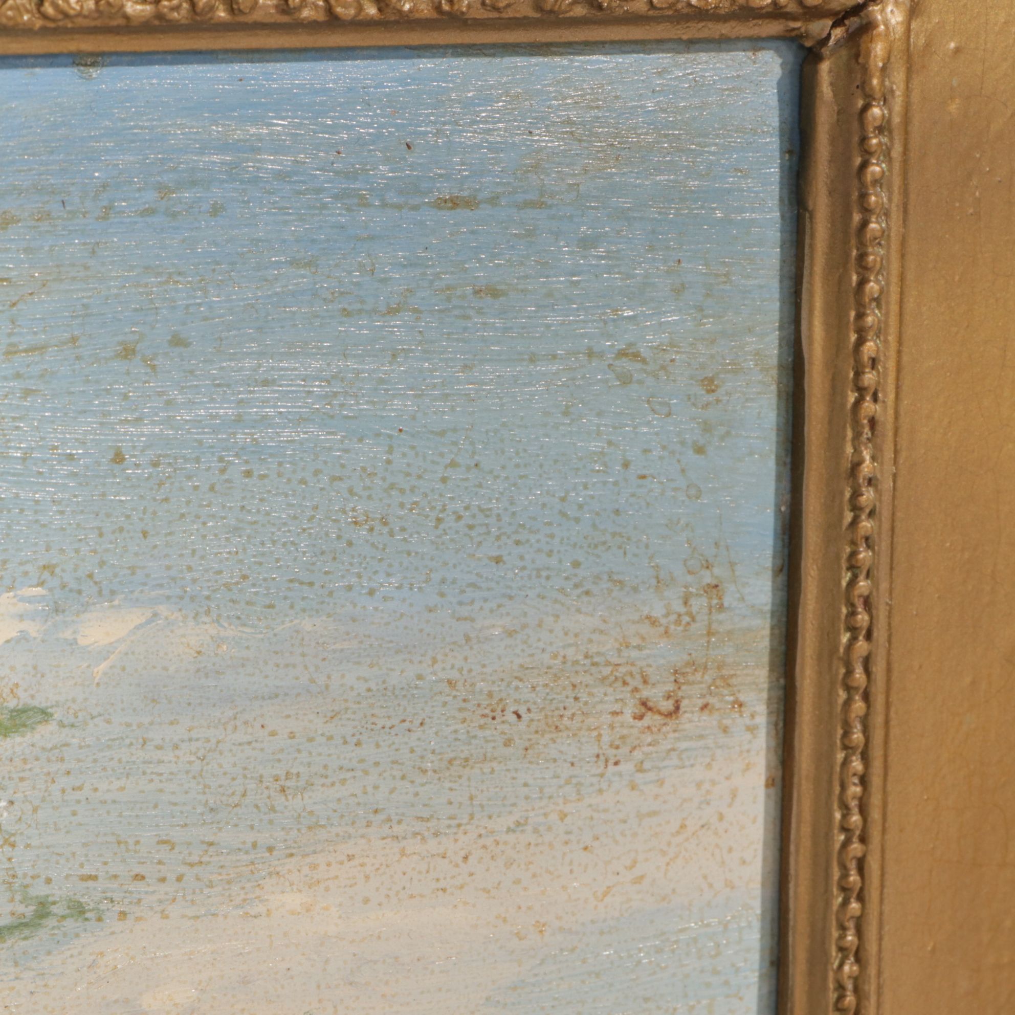 E. Adlon Landscape Oil Painting "Holman Hill, New Mexico", Mid-Late 20th Century