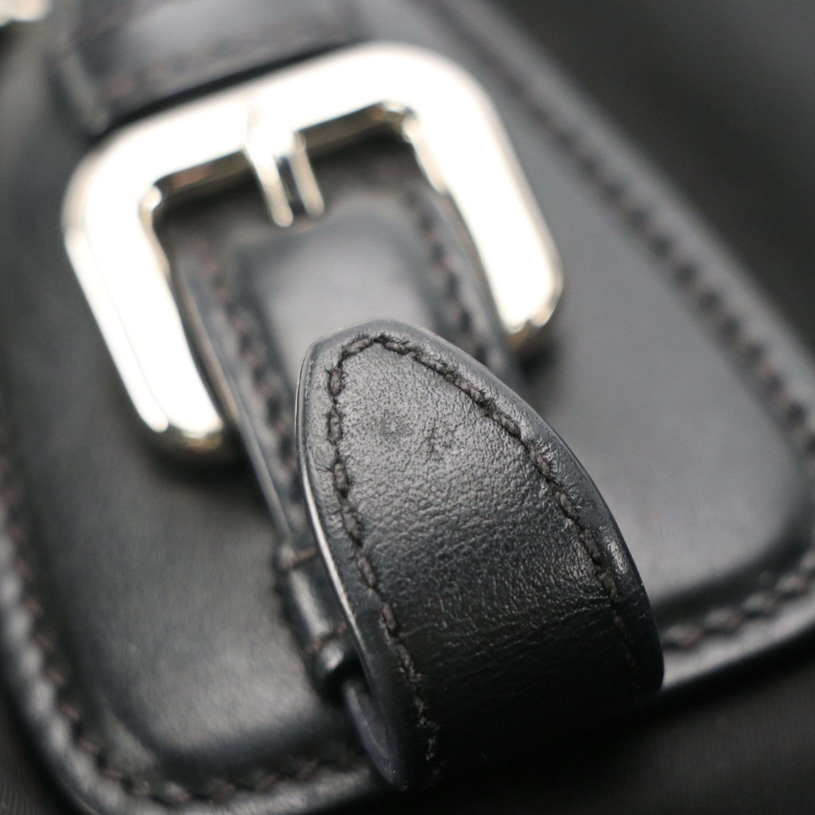 Prada Zippered Two-Way Satchel Bag in Black Tessuto Nylon and Leather Trim