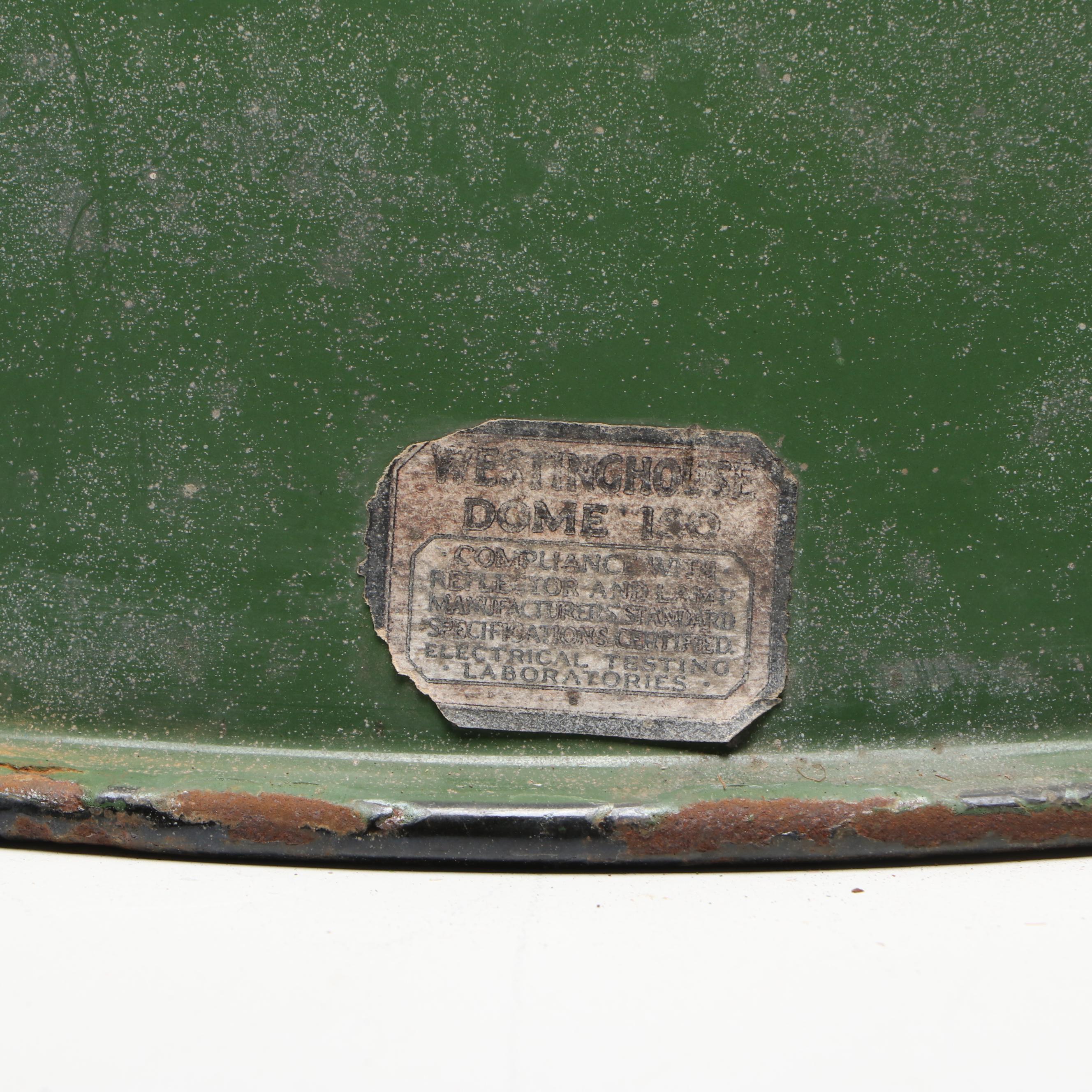 Westinghouse Enameled Metal Industrial Pendant Lamp Shade, Mid-20th C.