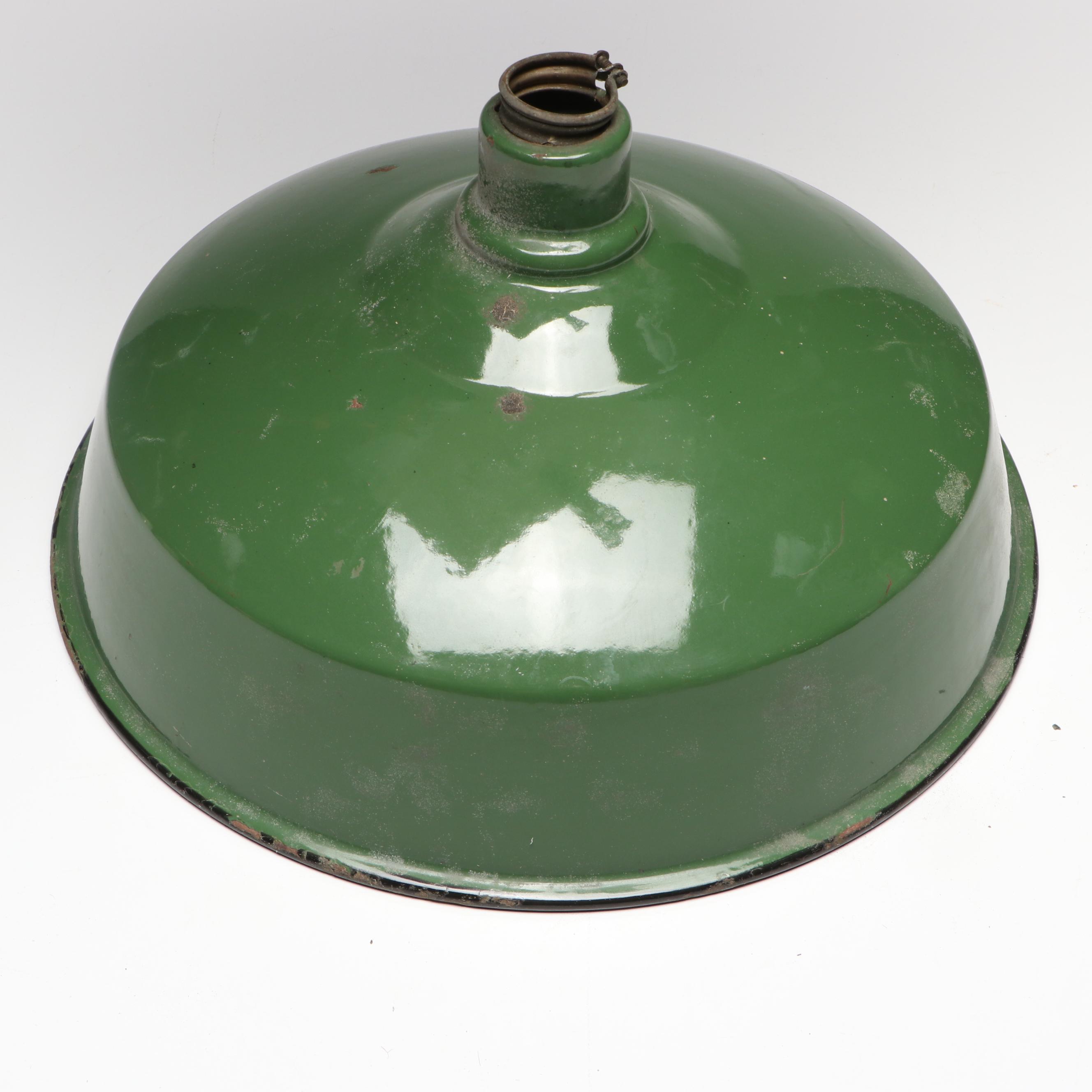 Westinghouse Enameled Metal Industrial Pendant Lamp Shade, Mid-20th C.
