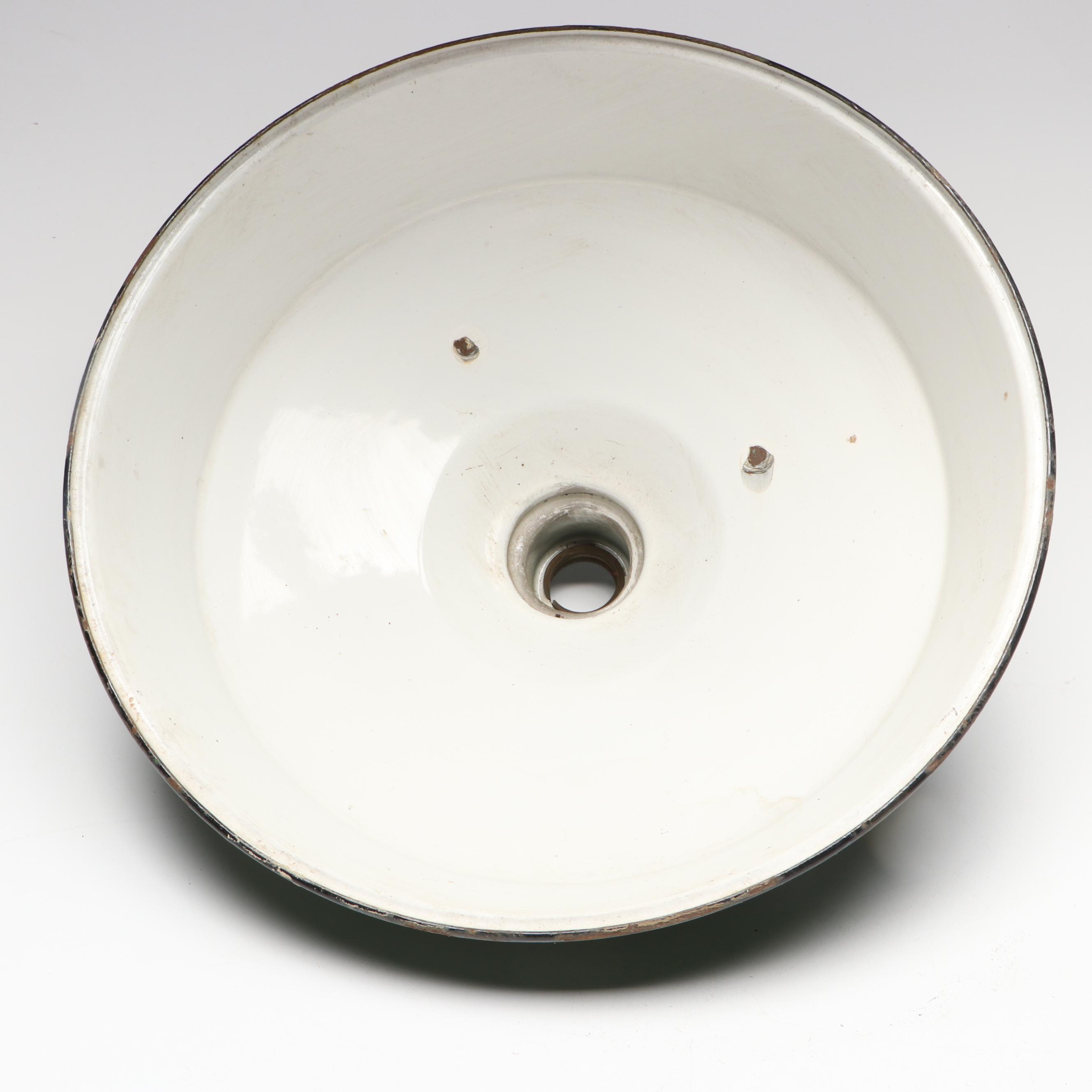 Westinghouse Enameled Metal Industrial Pendant Lamp Shade, Mid-20th C.