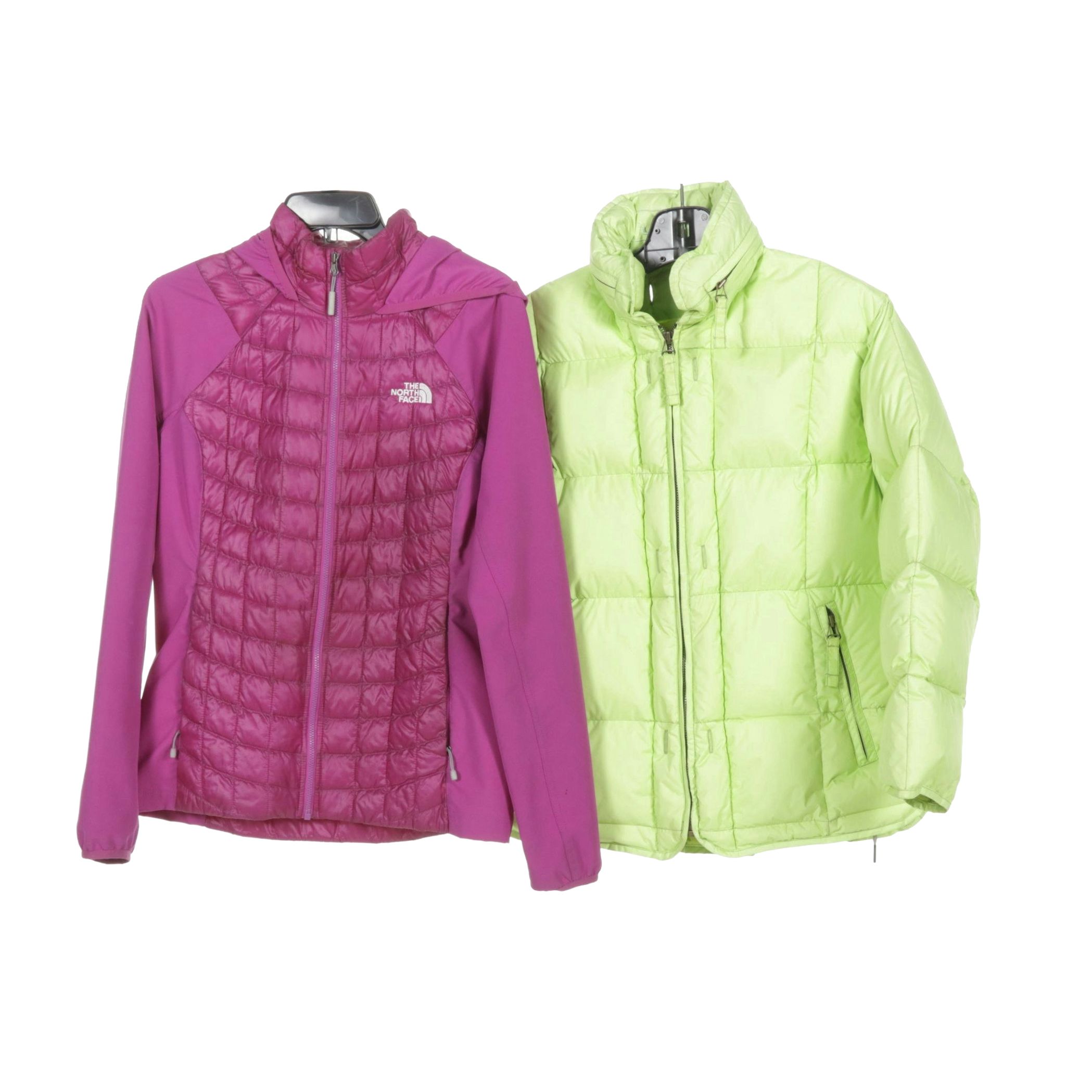 Jet Set Ski-Division Neon Down Puffer & The North Face ThermoBall Hybrid Jacket