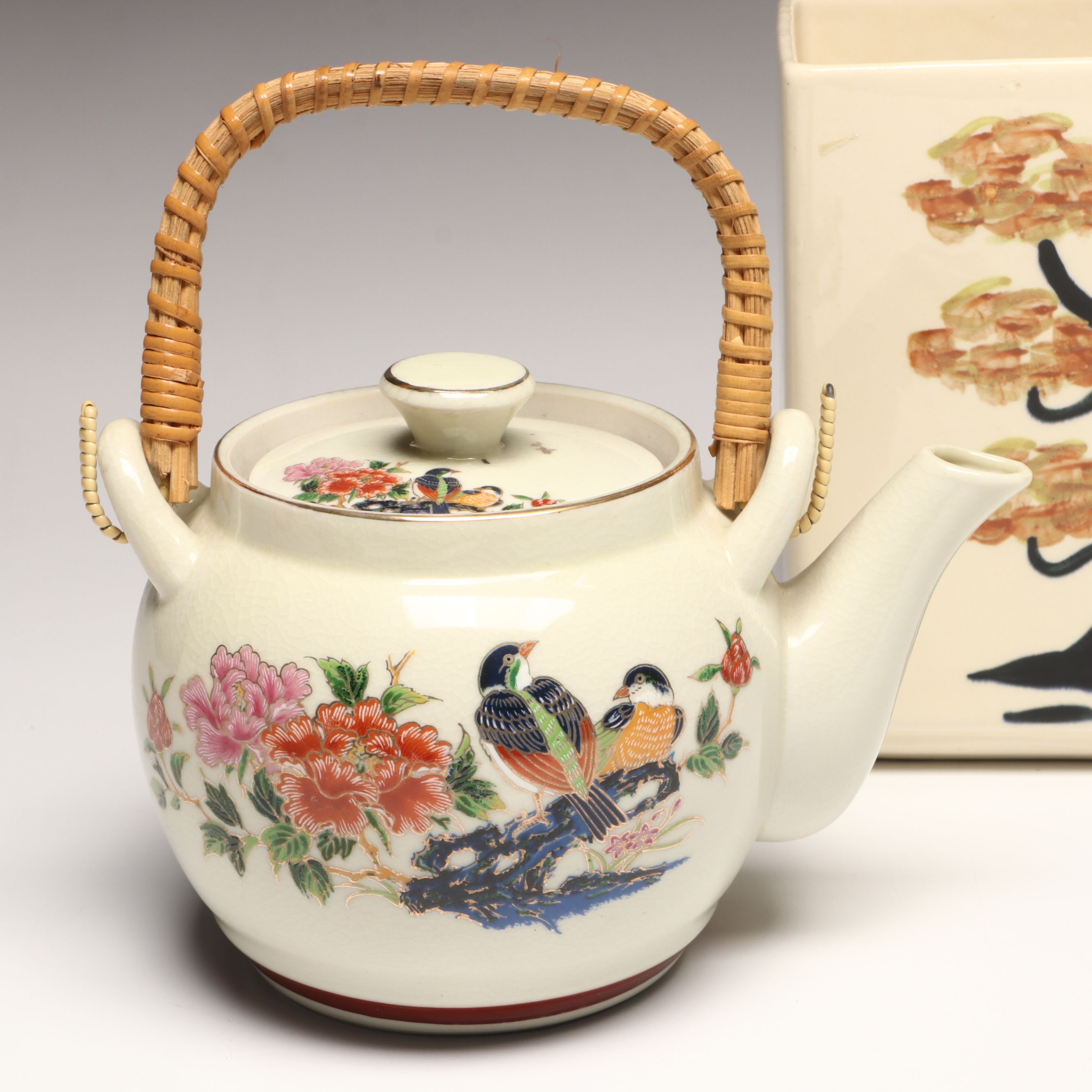 Porcelain Tea Service, Ardalt Bisque Nodder, and Other Table Accessories