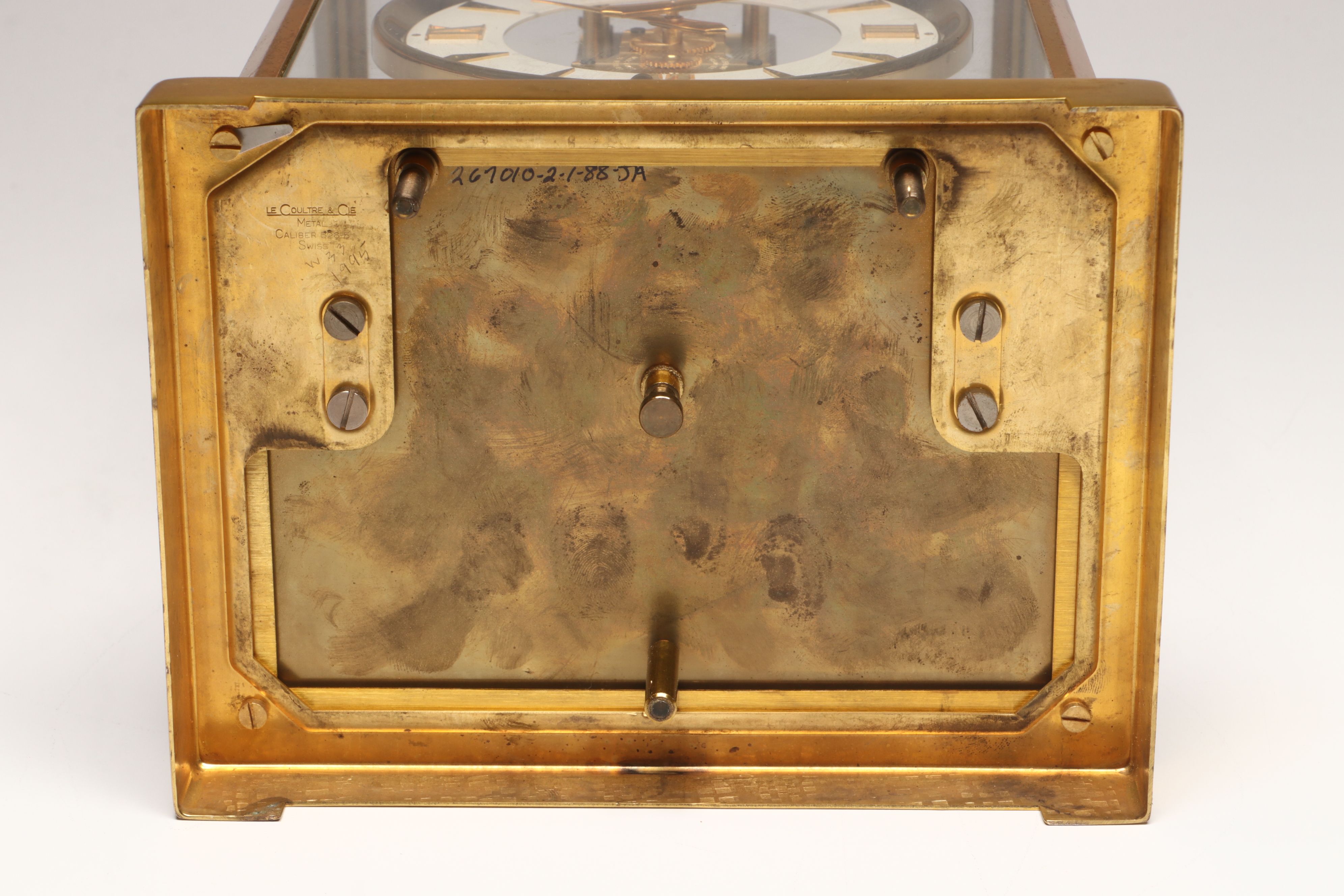 LeCoultre "Atmos" Brass Skeleton Desk Clock