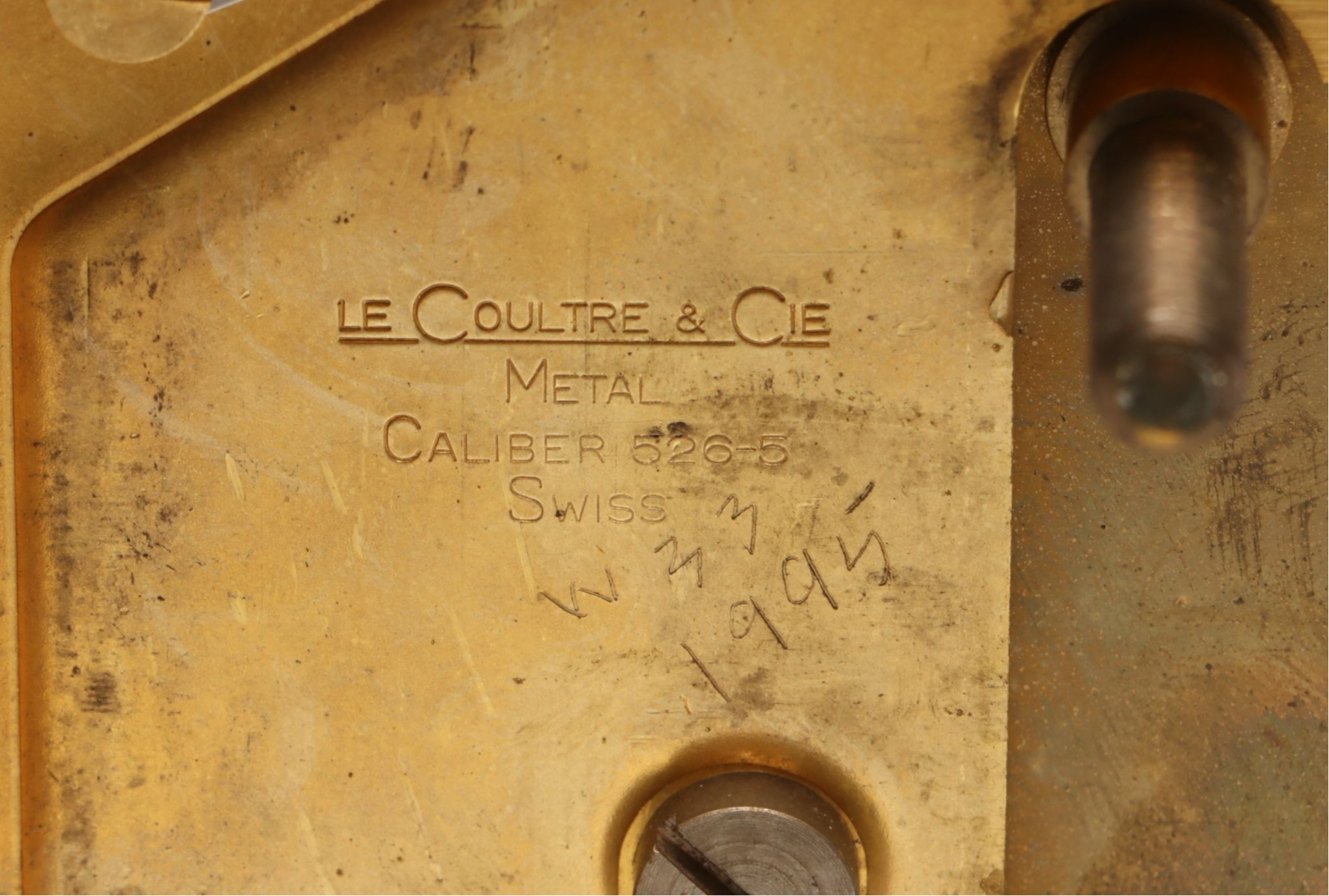 LeCoultre "Atmos" Brass Skeleton Desk Clock