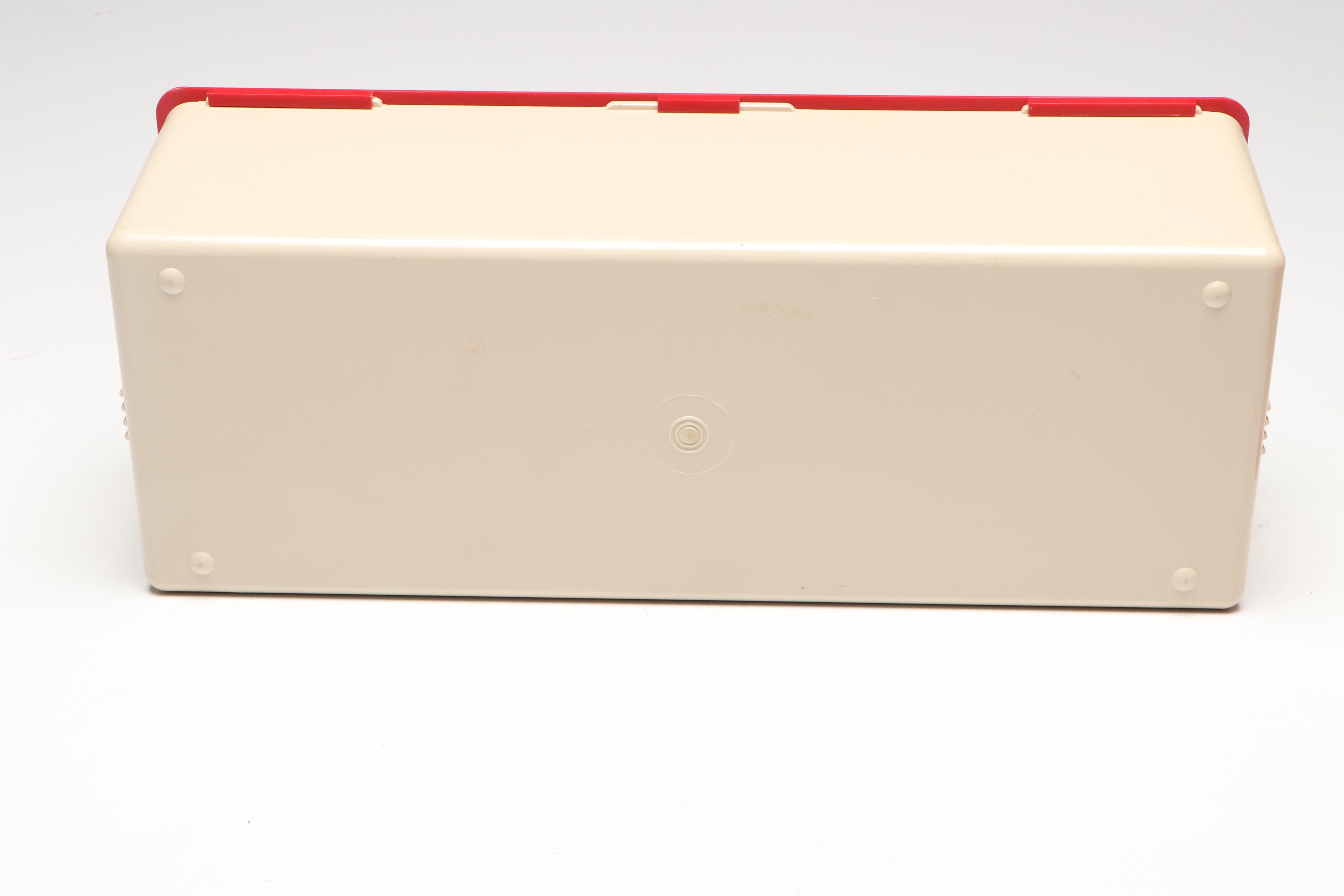 Thermos Picnic Set with Faux Leather Handled Bag, Late 20th Century