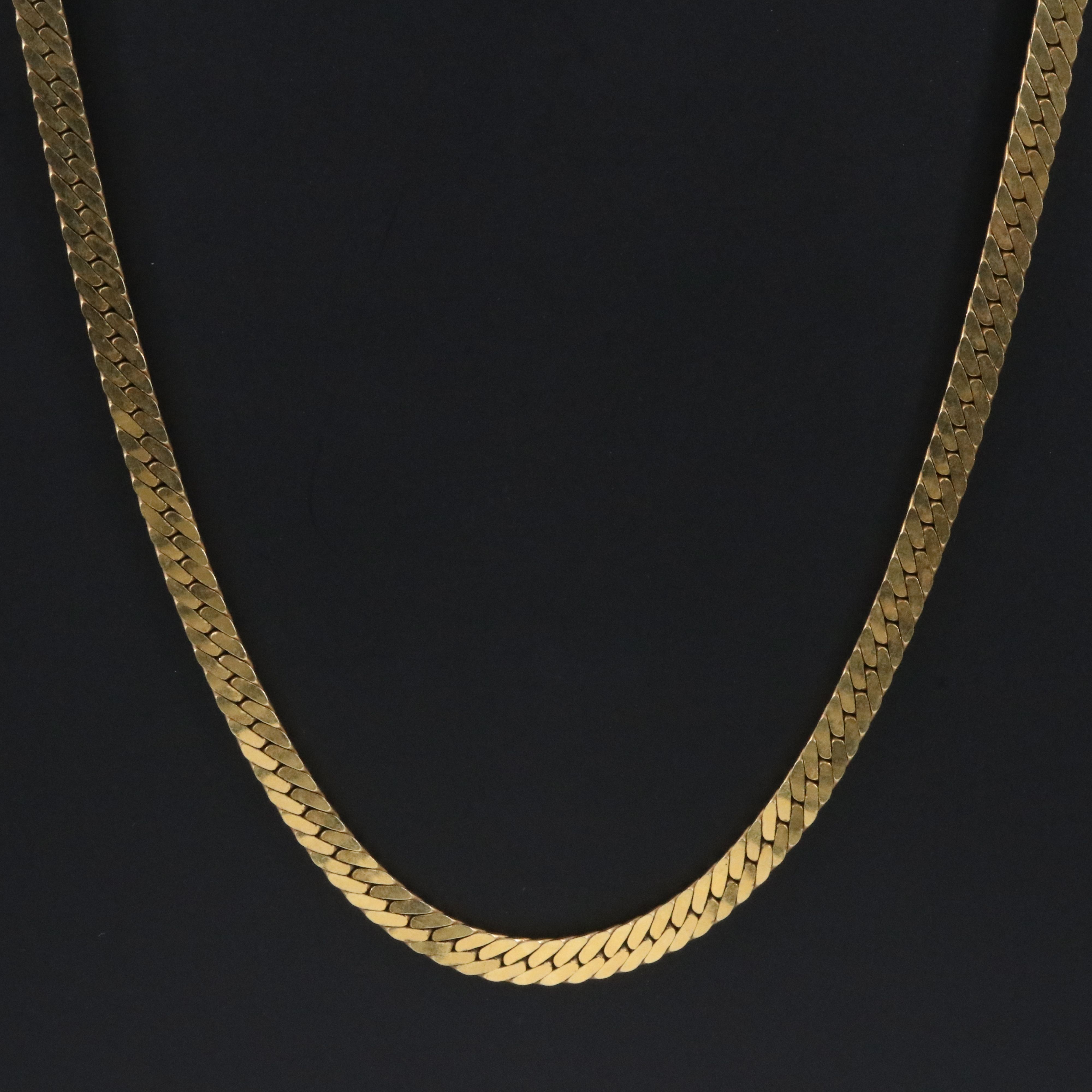 14K Herringbone Chain Necklace