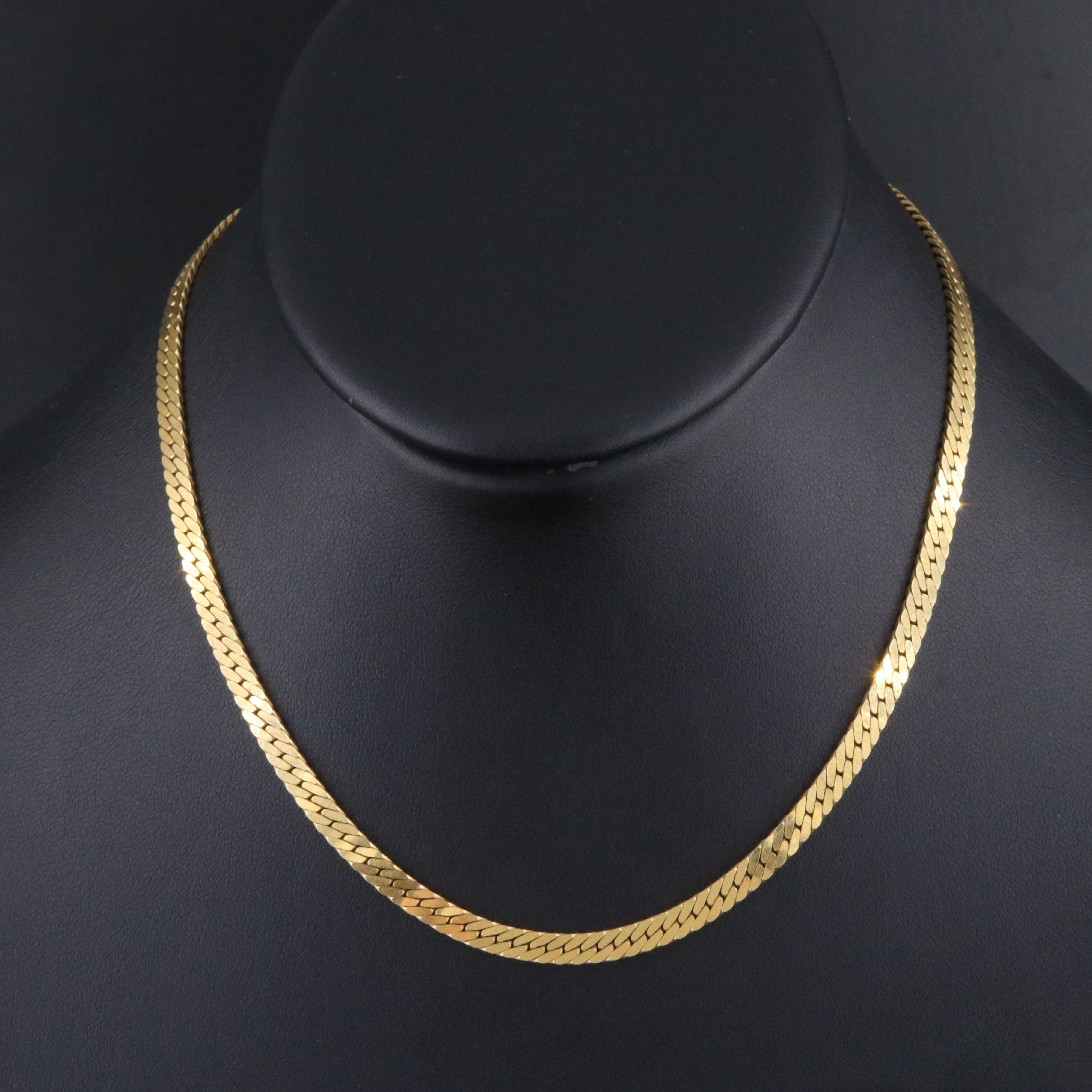 14K Herringbone Chain Necklace