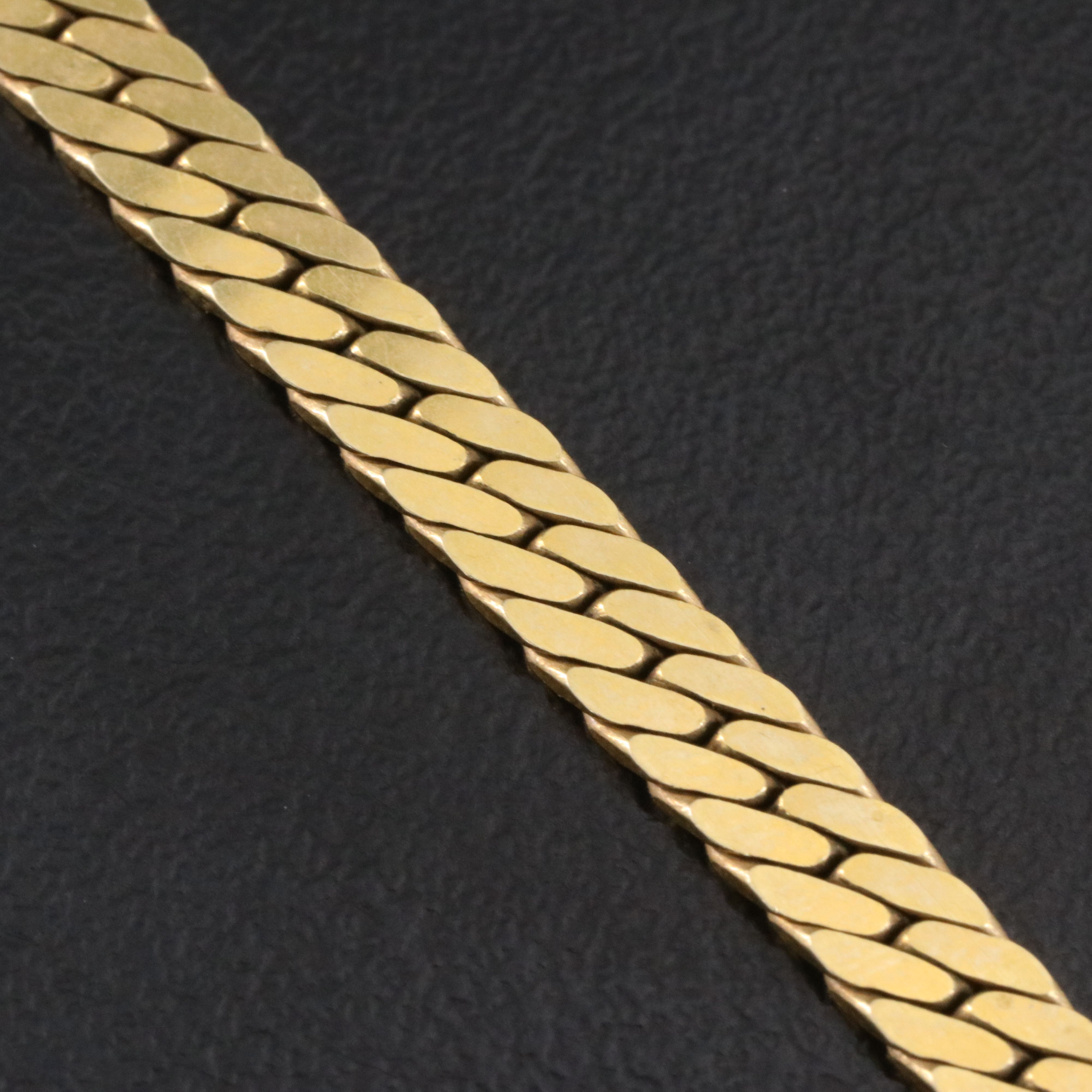 14K Herringbone Chain Necklace