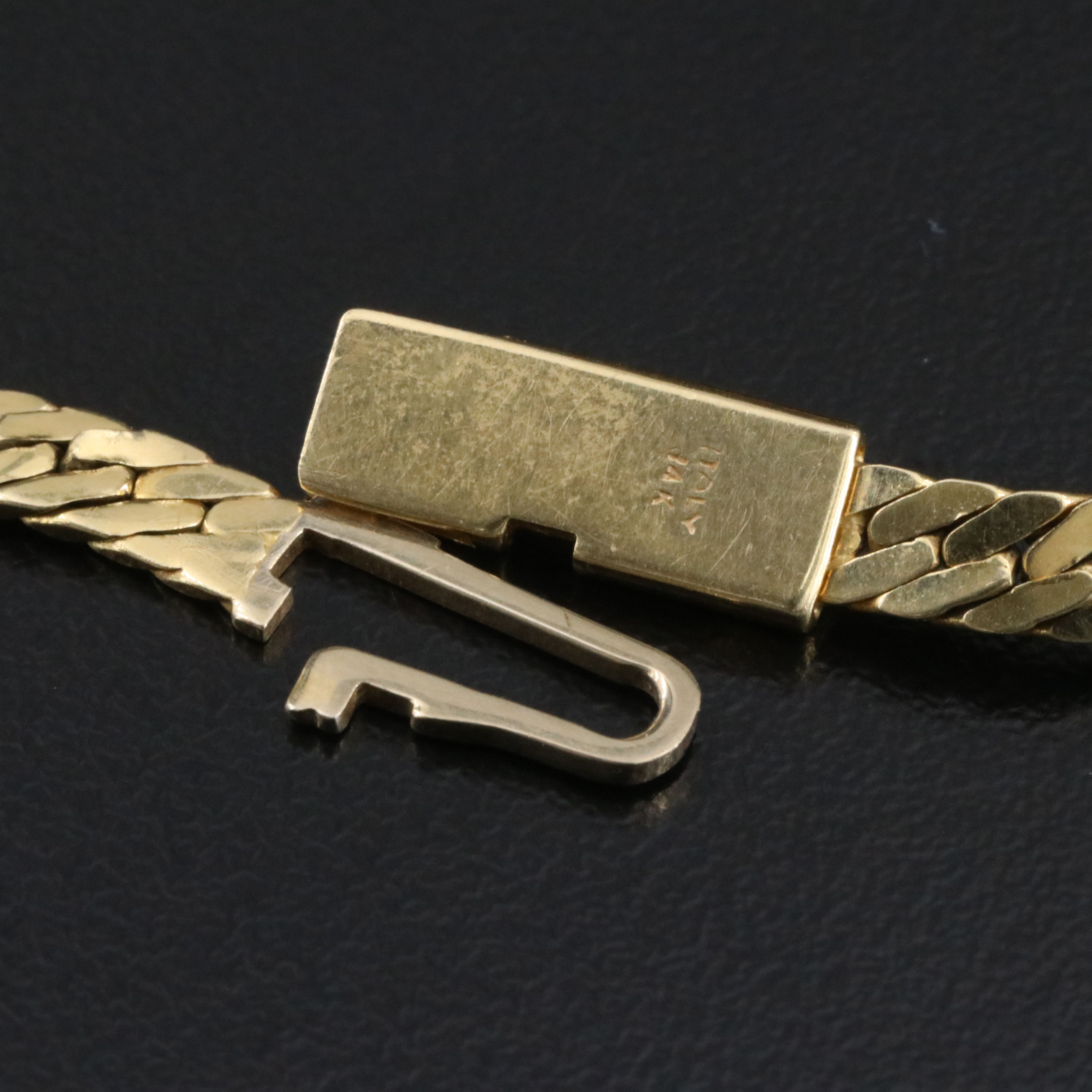 14K Herringbone Chain Necklace