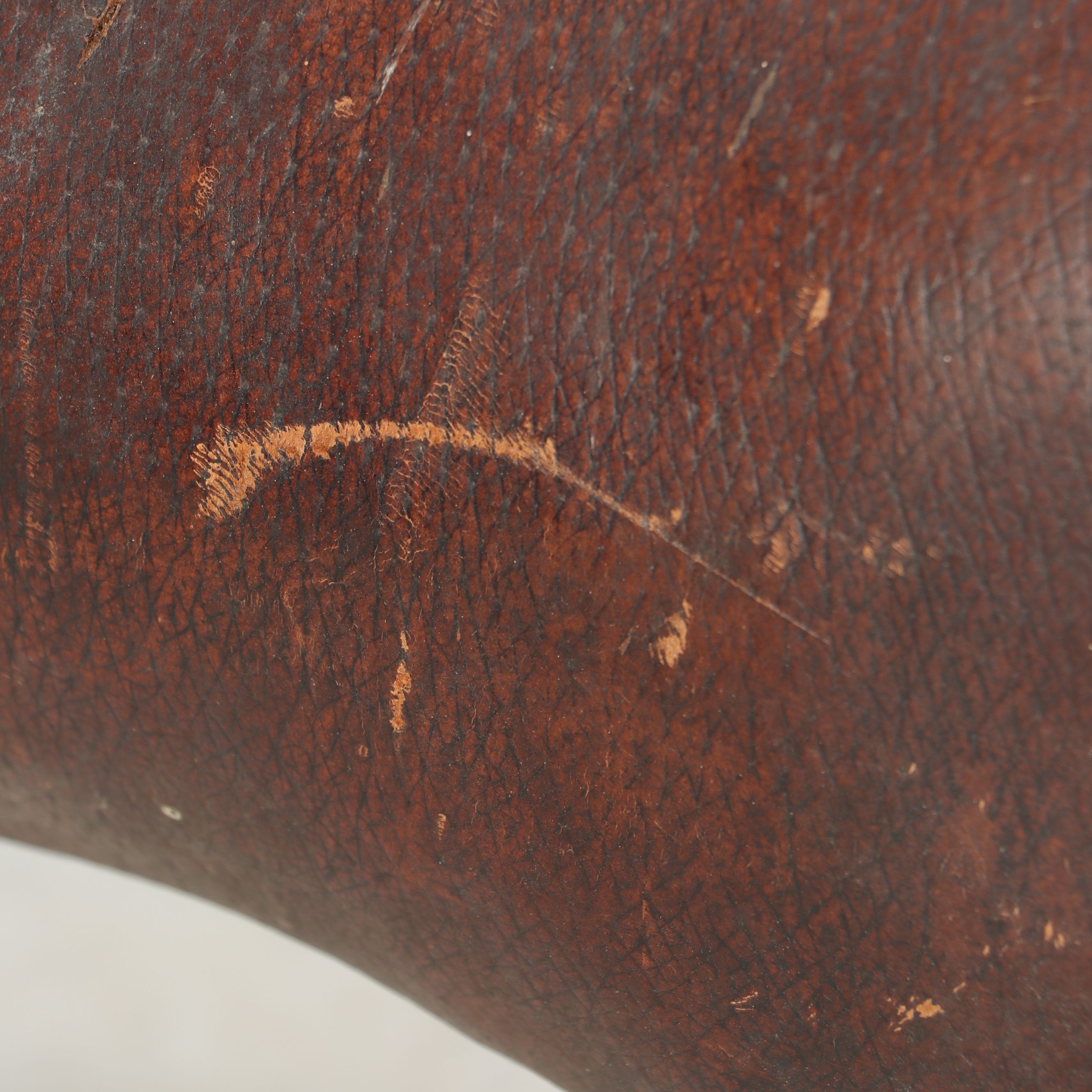 Leather Elephant Footstool Attributed to Dimitri Omersa