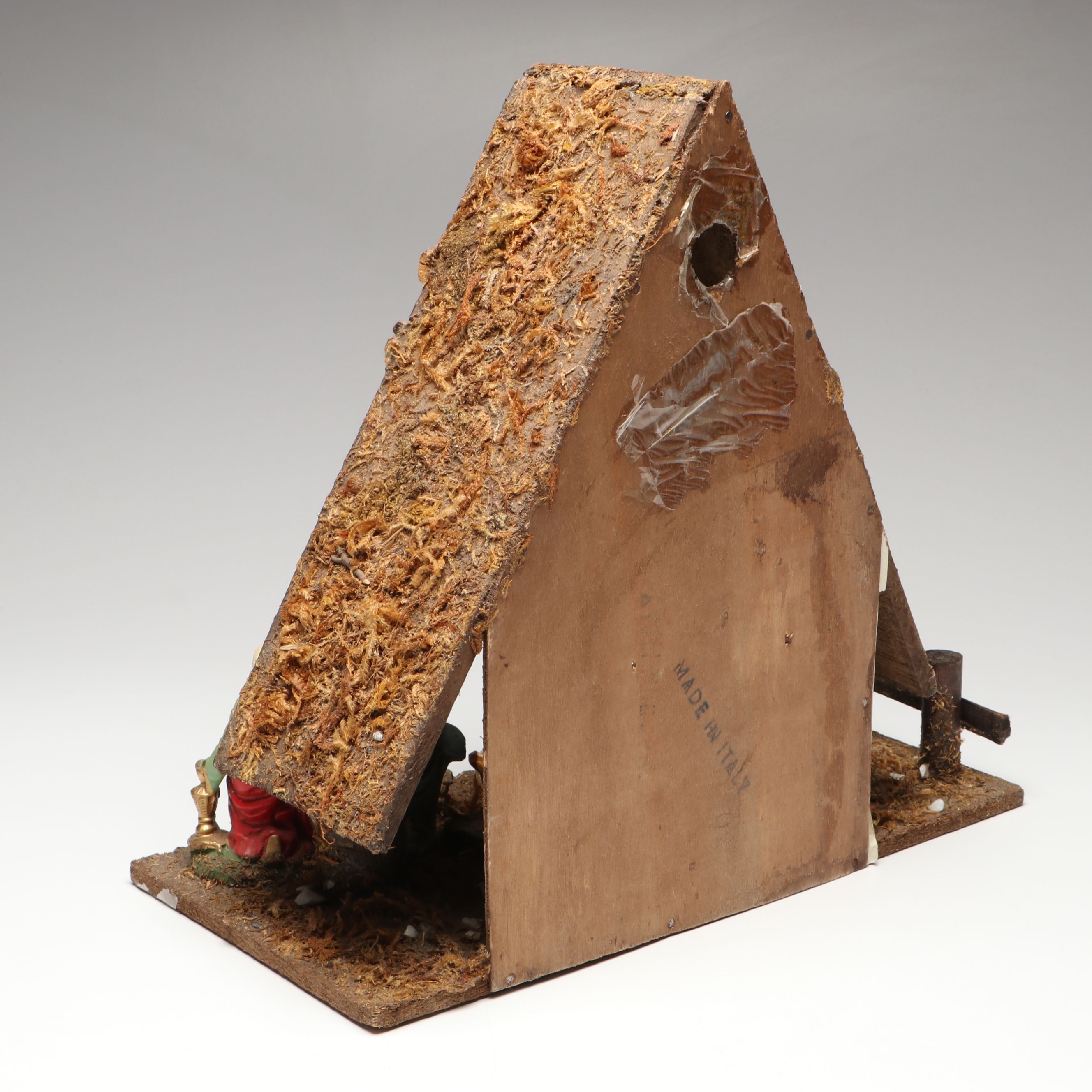 Illuminated Ceramic Christmas Tree with Nativity Scene