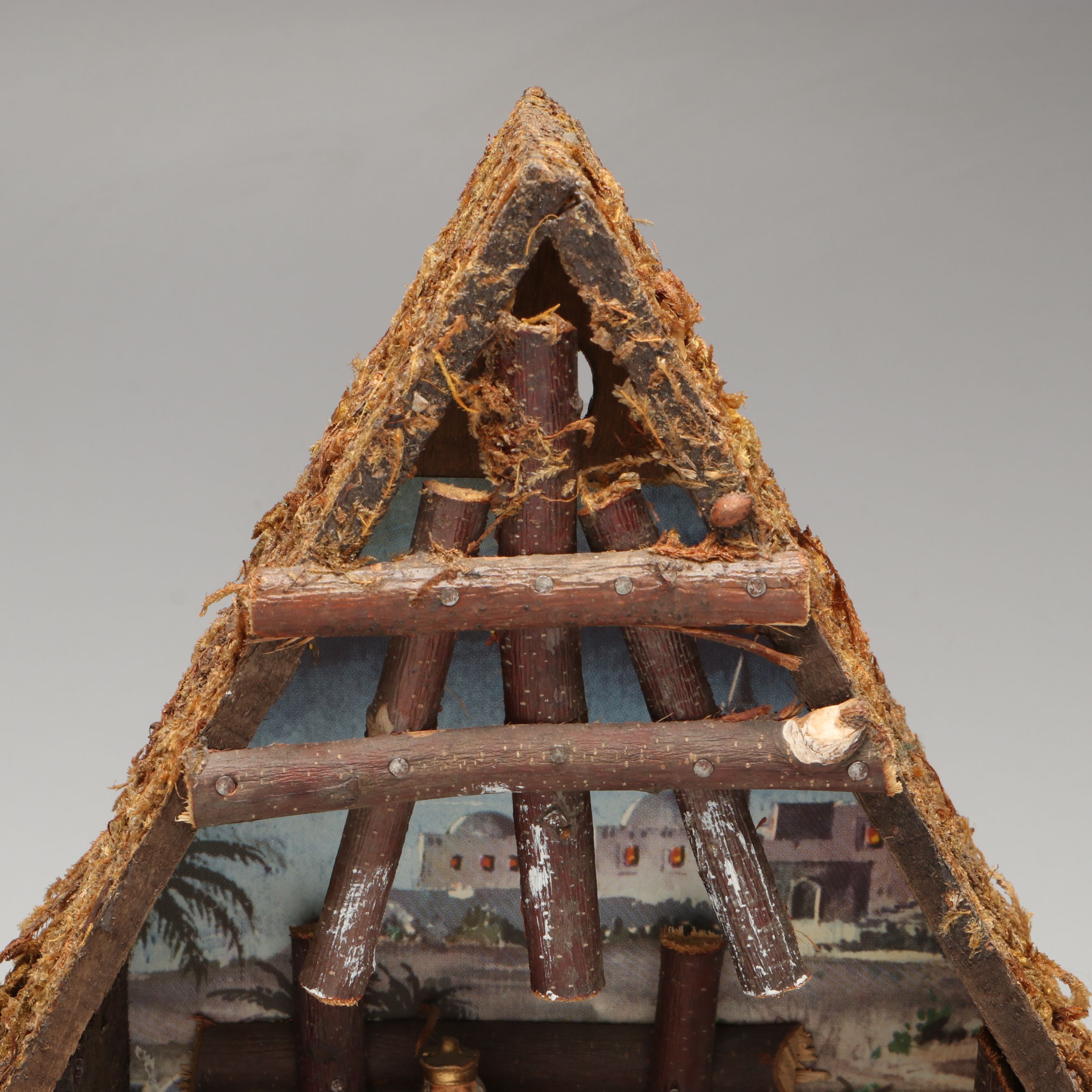 Illuminated Ceramic Christmas Tree with Nativity Scene