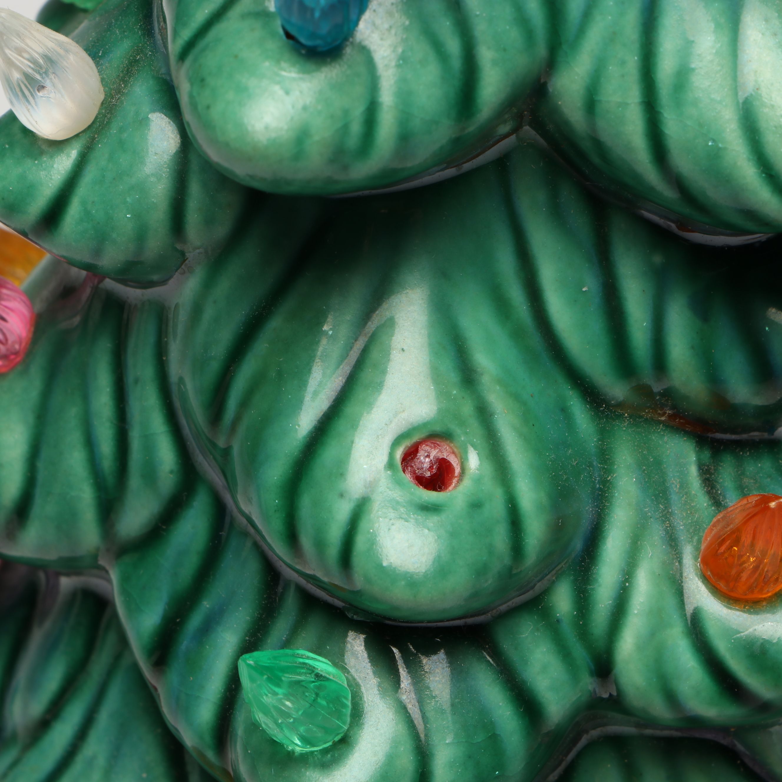 Illuminated Ceramic Christmas Tree with Nativity Scene