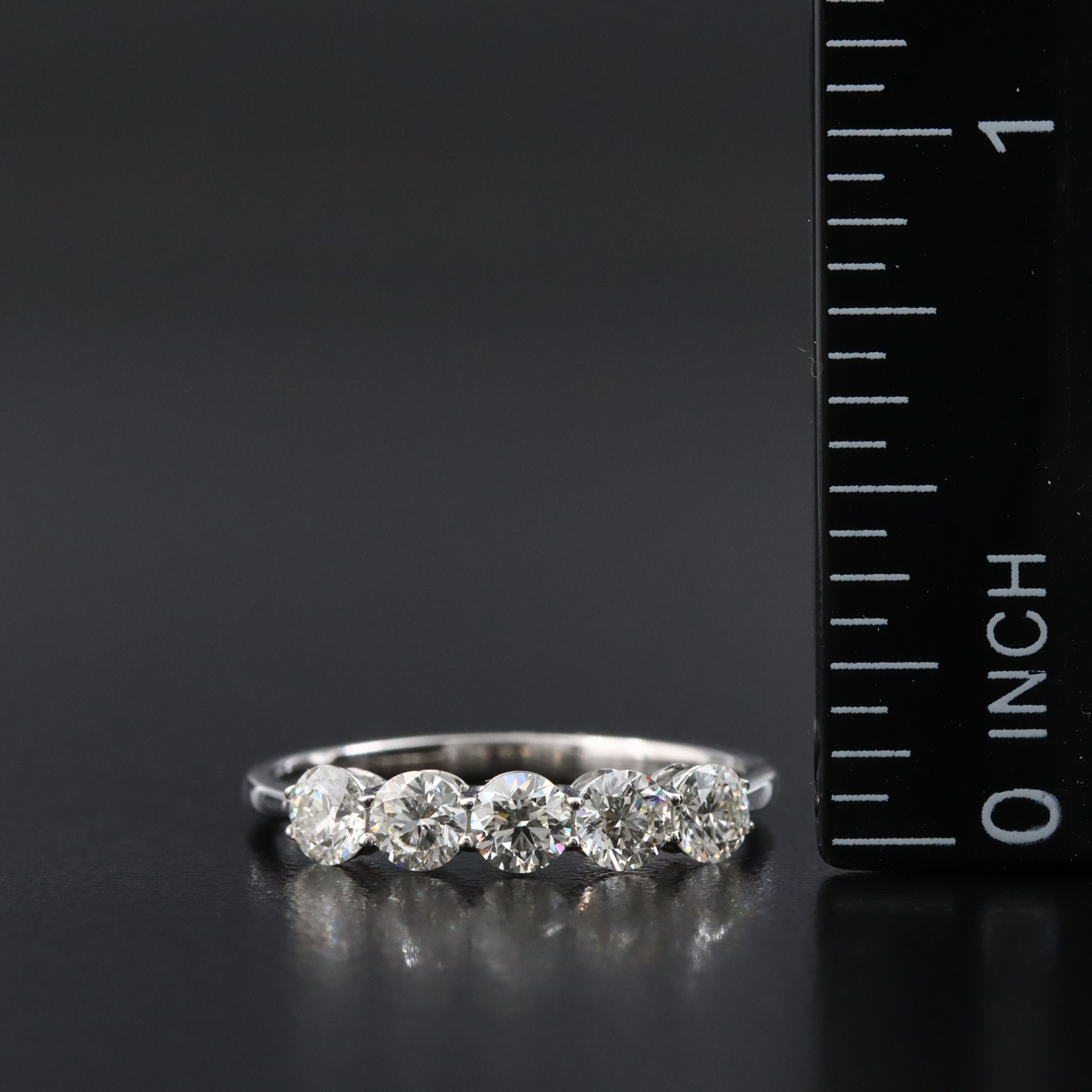 Platinum 0.93 CTW Diamond Ring