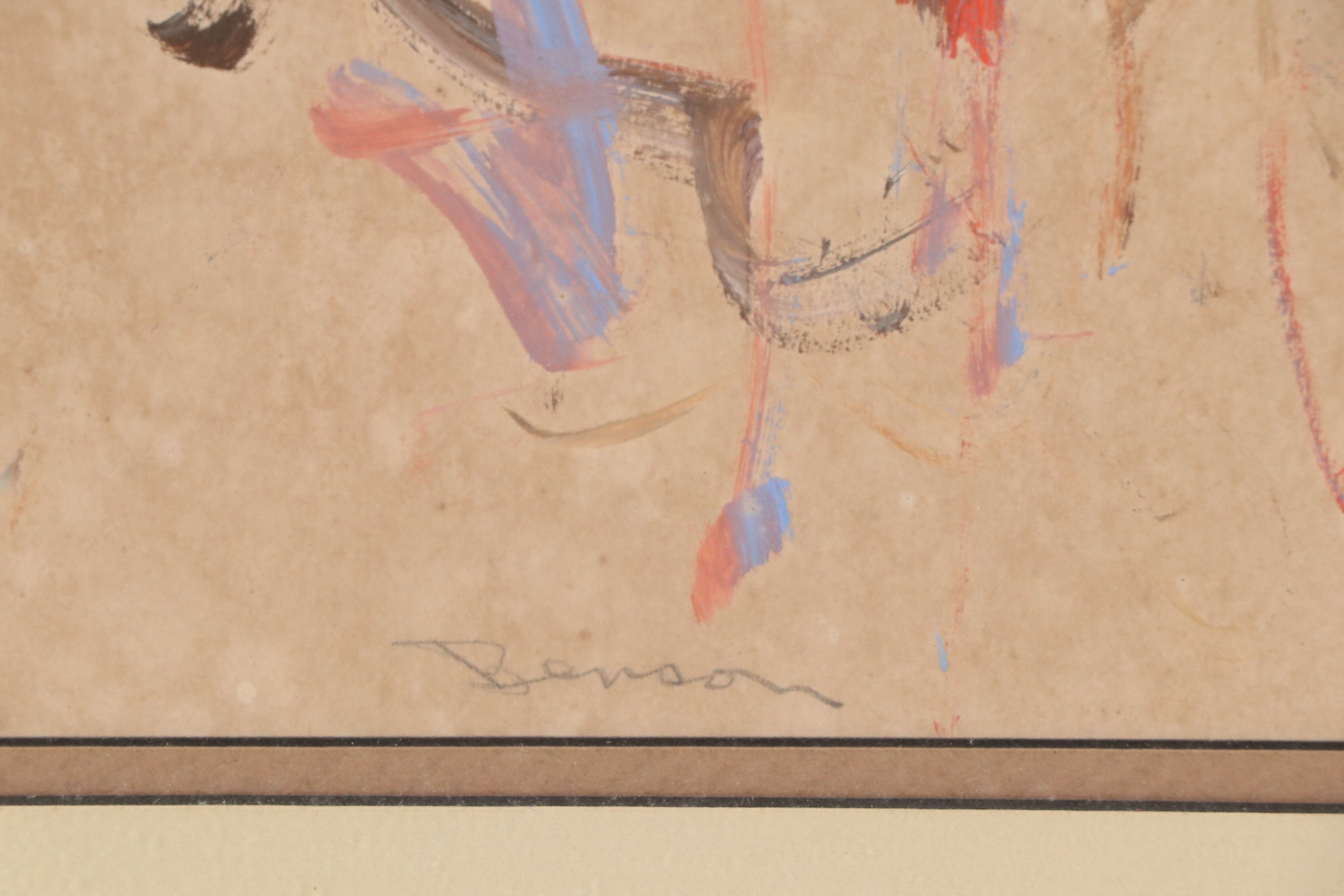 Benson Abstract Expressionist Style Acrylic Painting