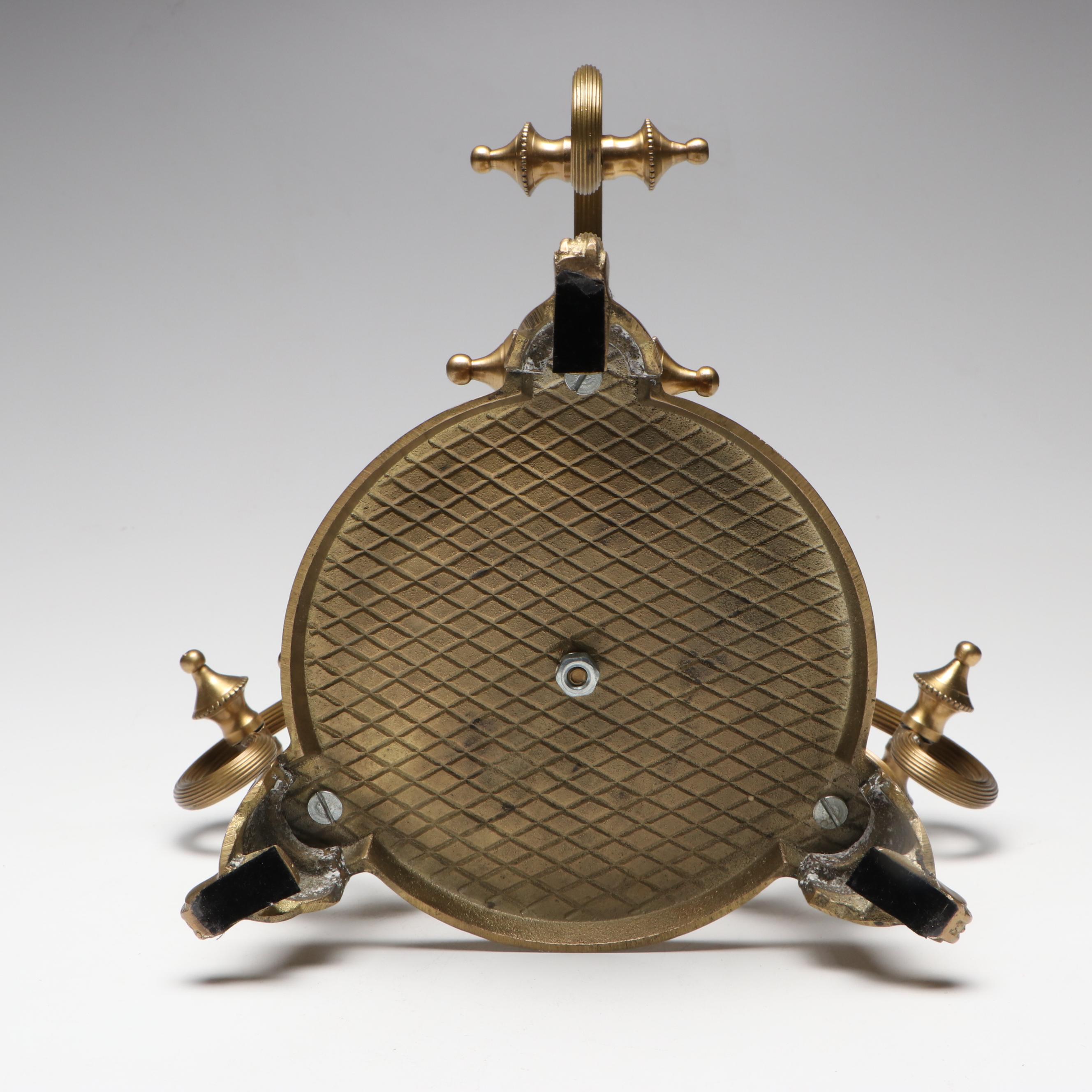 Art Nouveau Style Brass Candle Holder