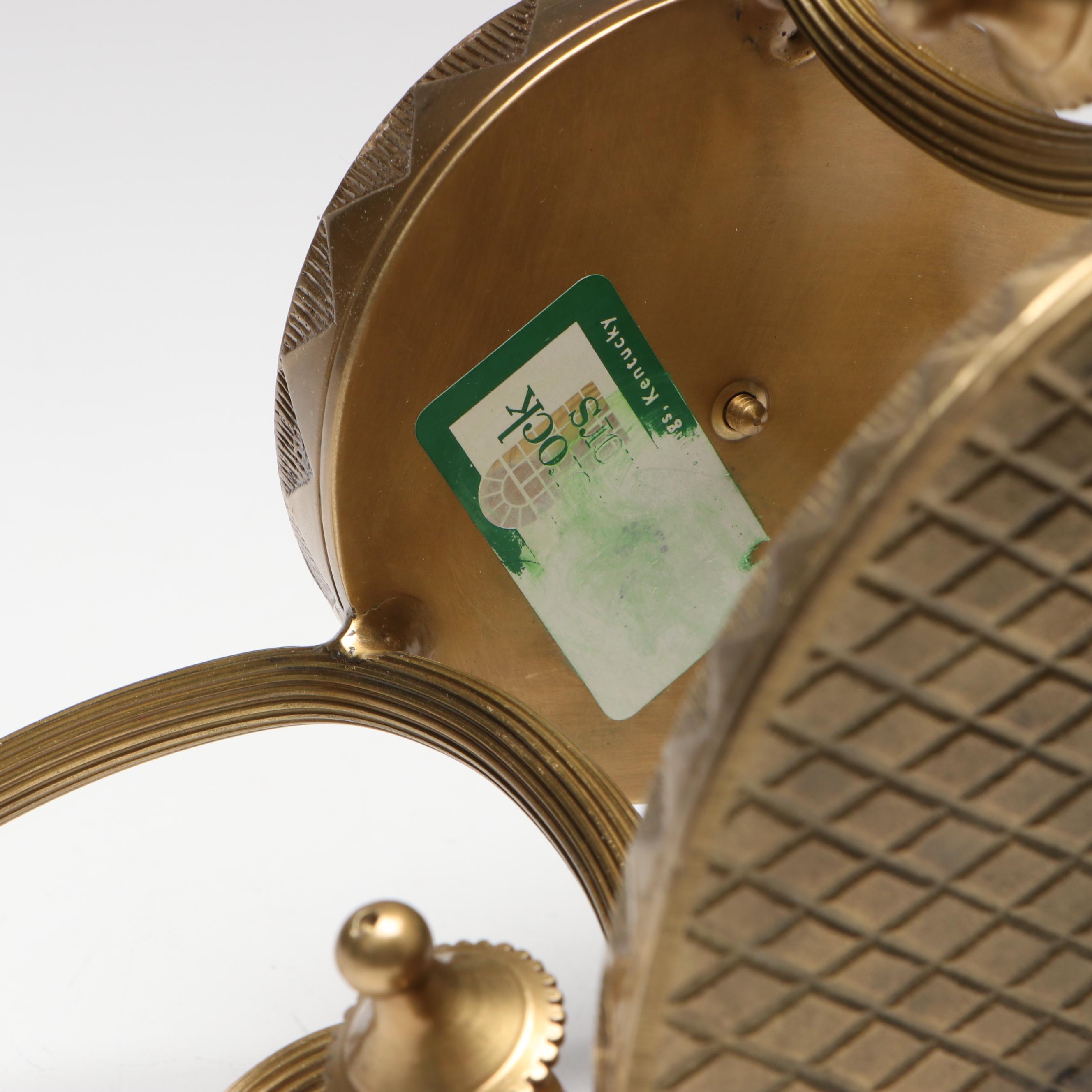 Art Nouveau Style Brass Candle Holder