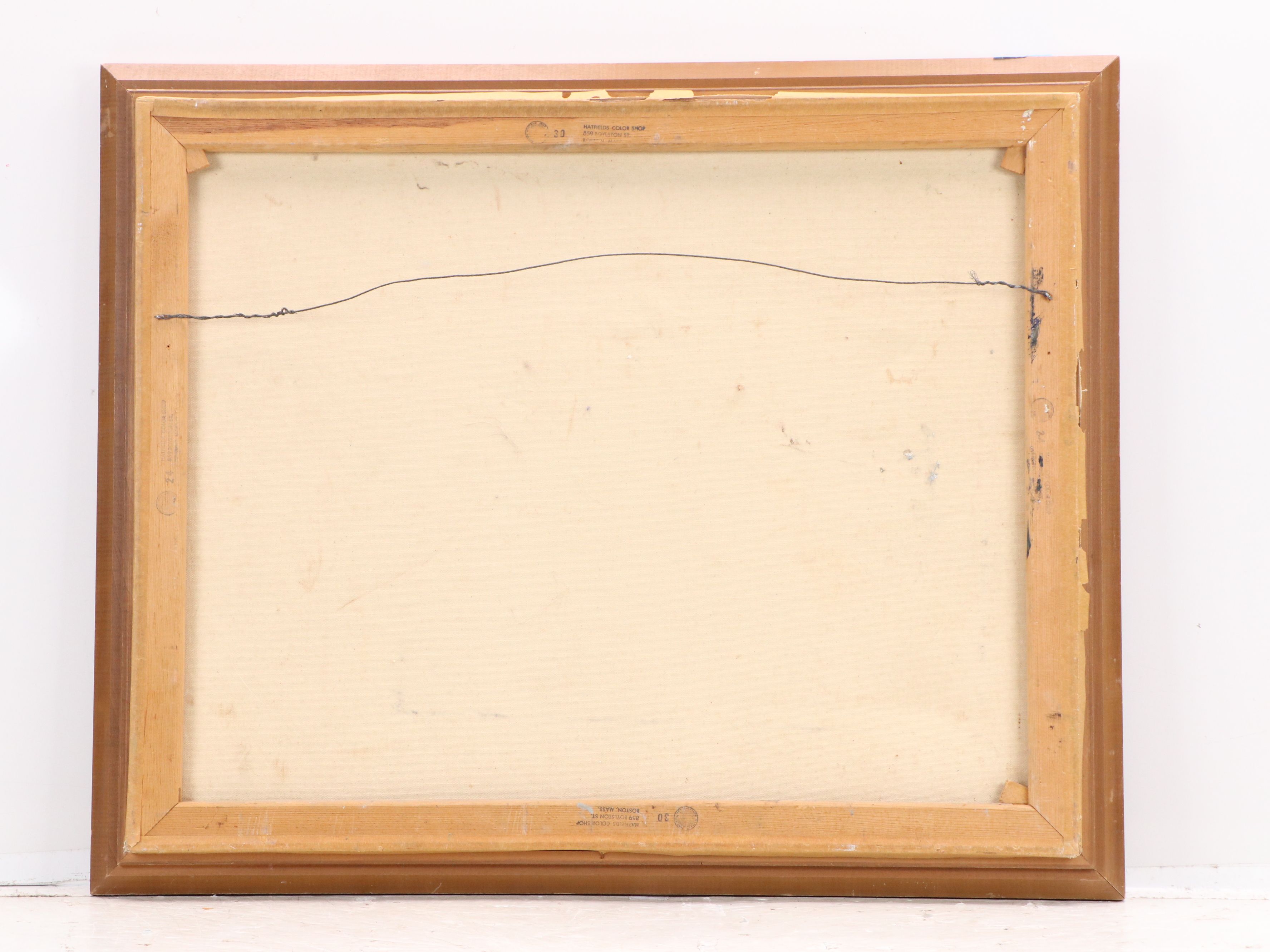 Attributed to James King Seascape Oil Painting, 1967