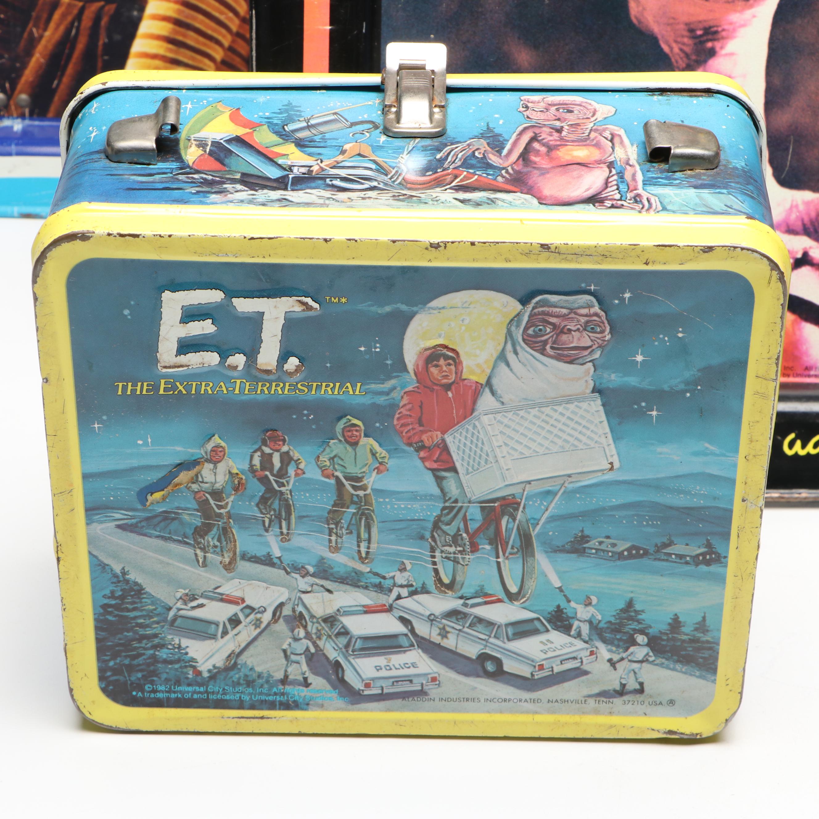 Aladdin Industries E.T. Lunchbox with Other Folding Trays, 1982