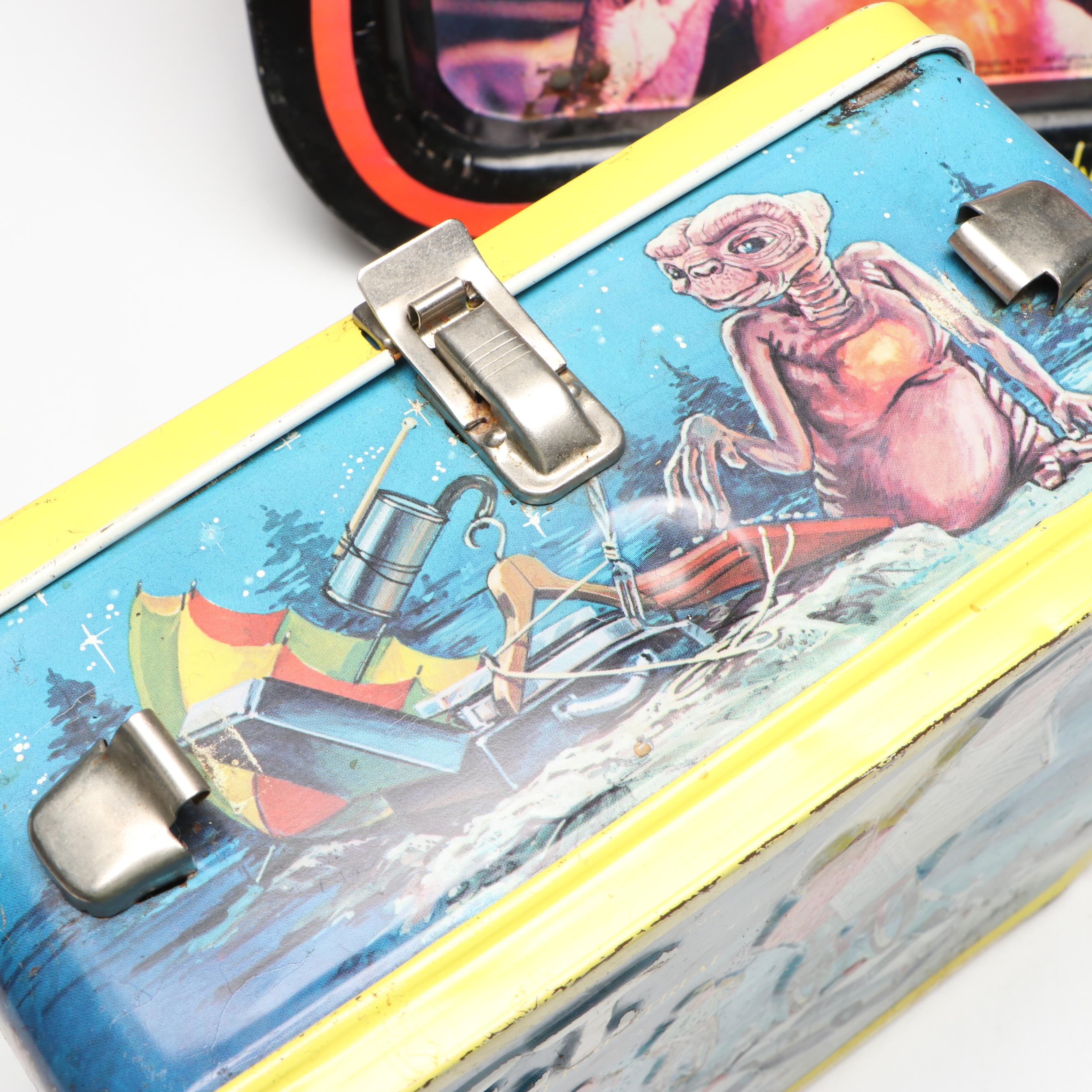 Aladdin Industries E.T. Lunchbox with Other Folding Trays, 1982