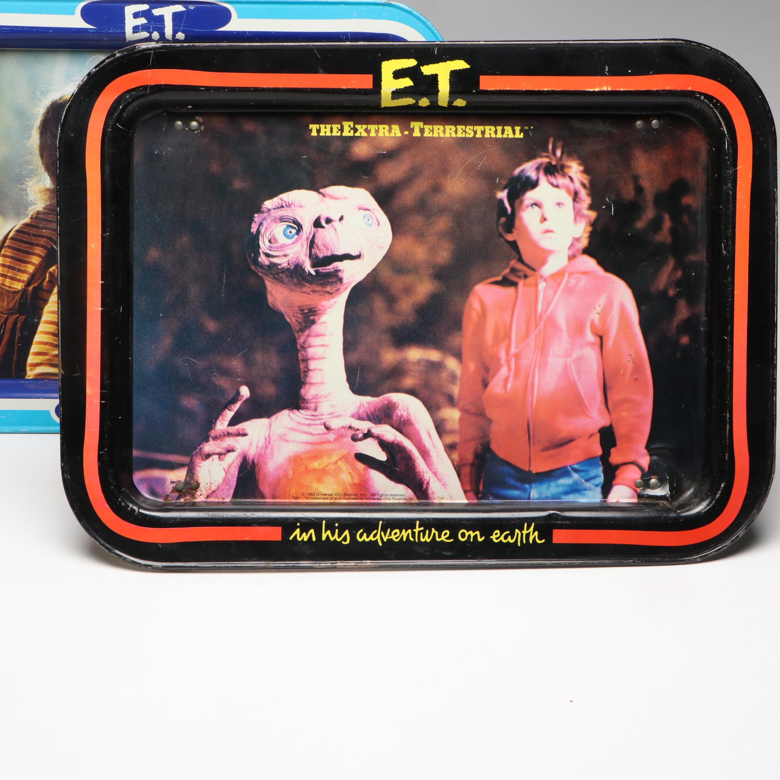Aladdin Industries E.T. Lunchbox with Other Folding Trays, 1982