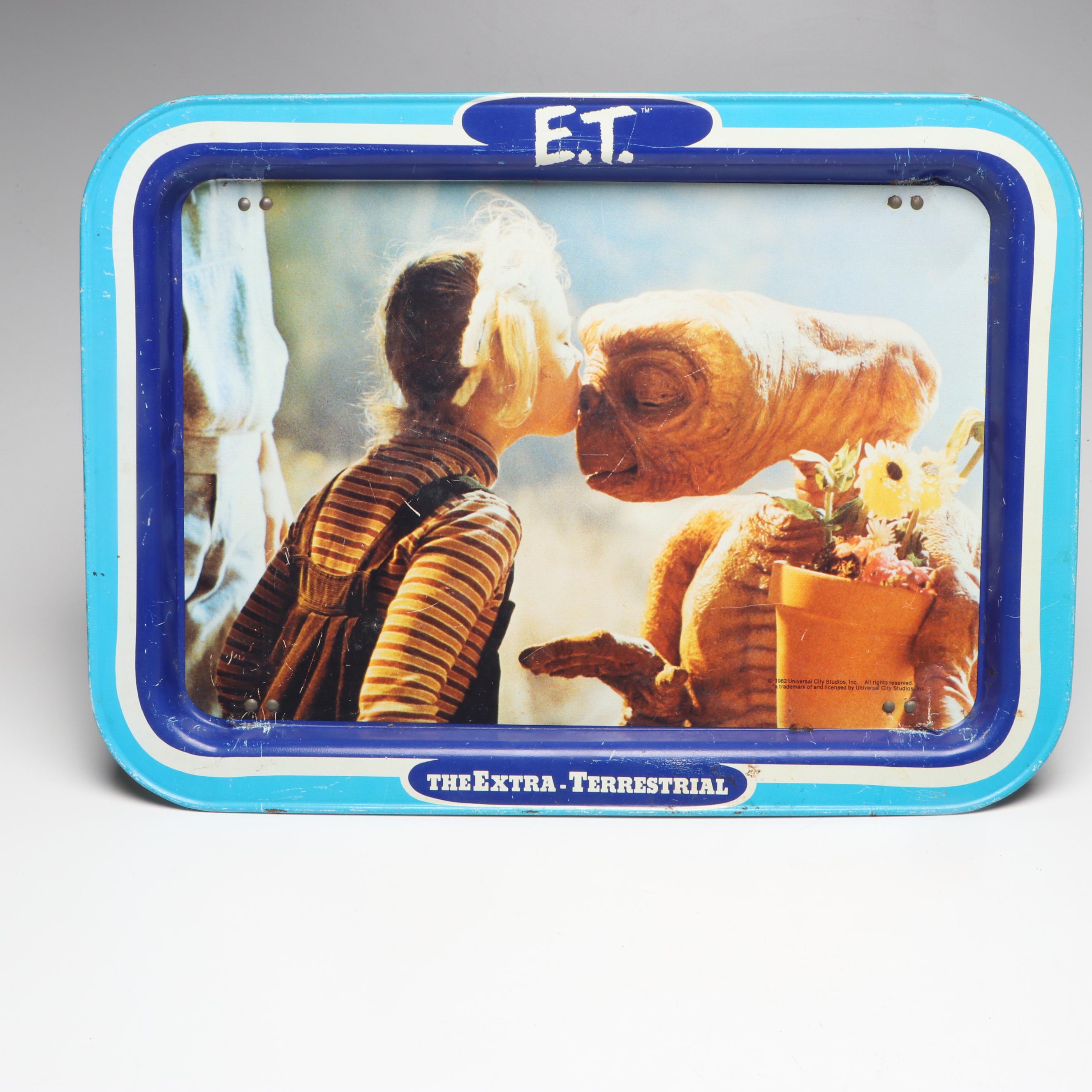 Aladdin Industries E.T. Lunchbox with Other Folding Trays, 1982