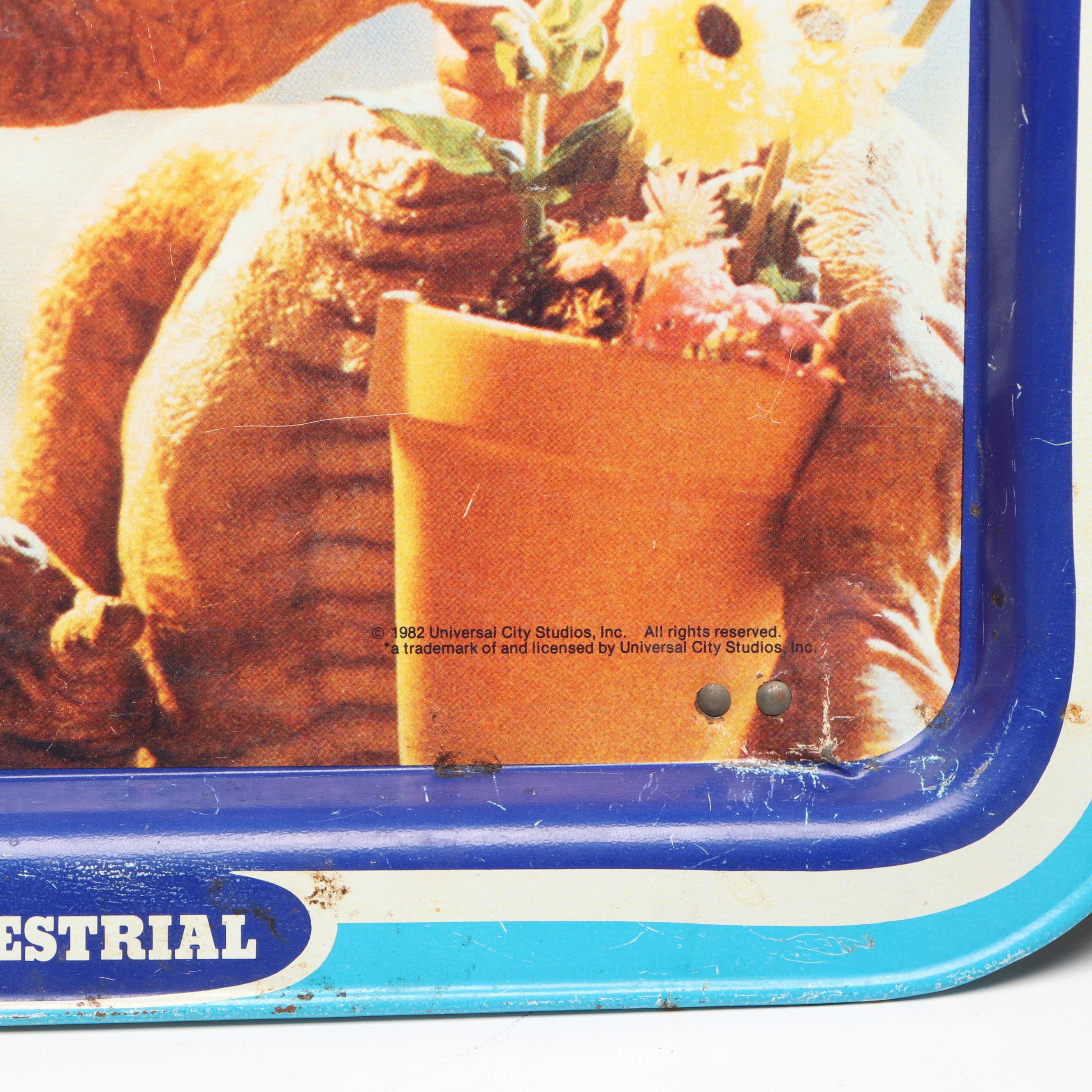 Aladdin Industries E.T. Lunchbox with Other Folding Trays, 1982