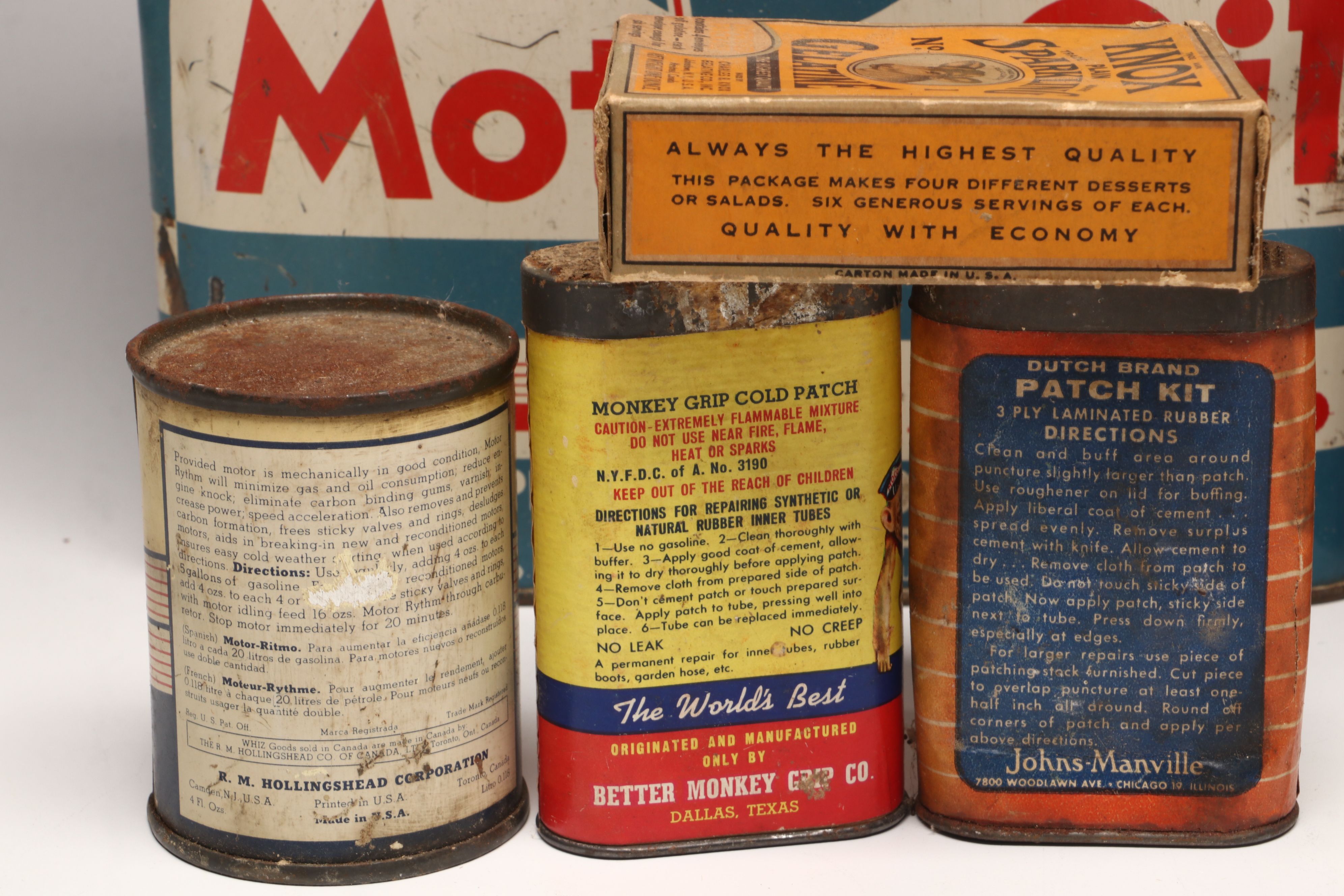 Penn-Rad Motor Oil Can, Du Pont Gelatin Wood Crate and More Vintage Memorabilia