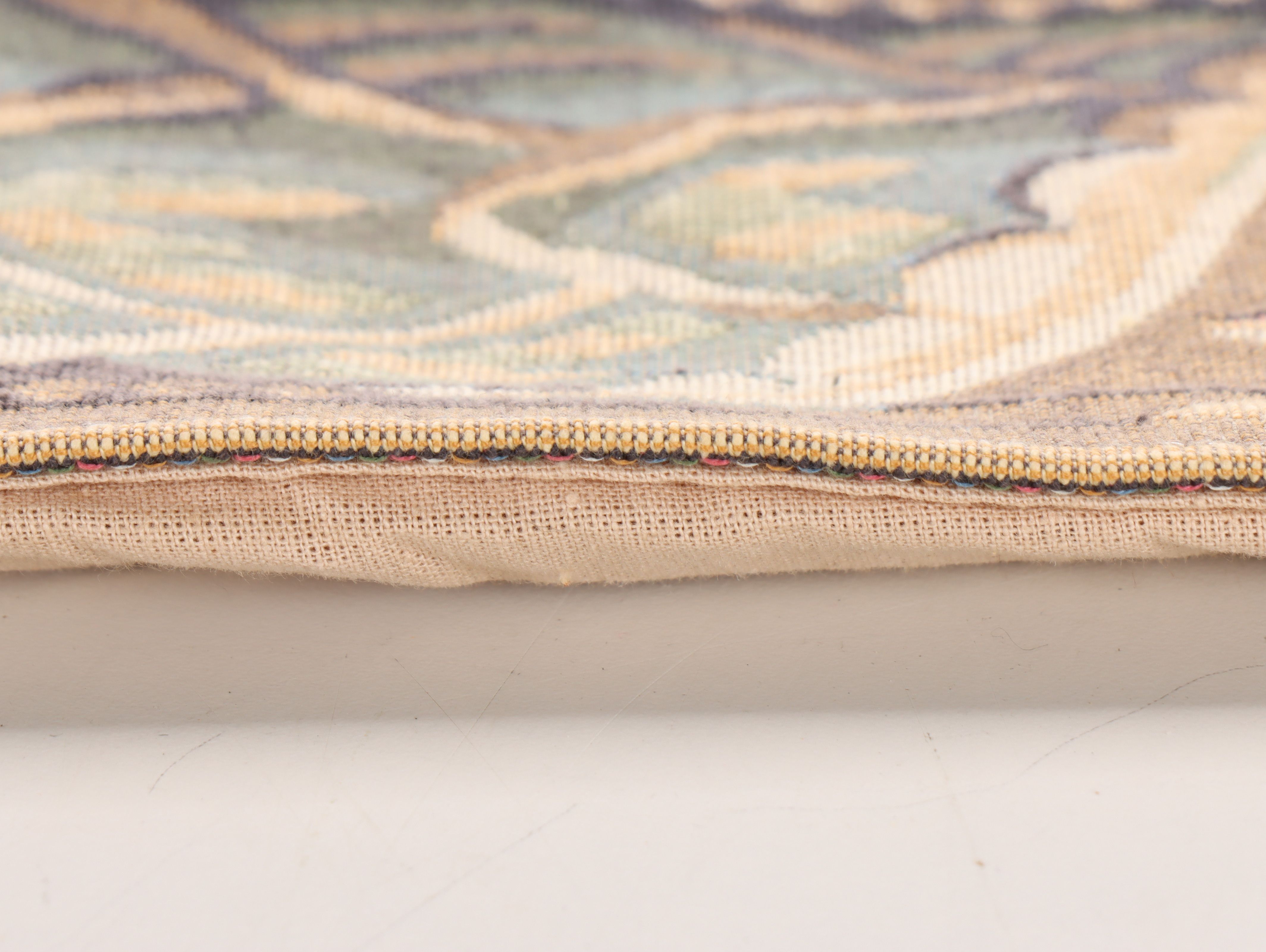 Tapestry Panel of Fox Hunt Scene with Wall Rod