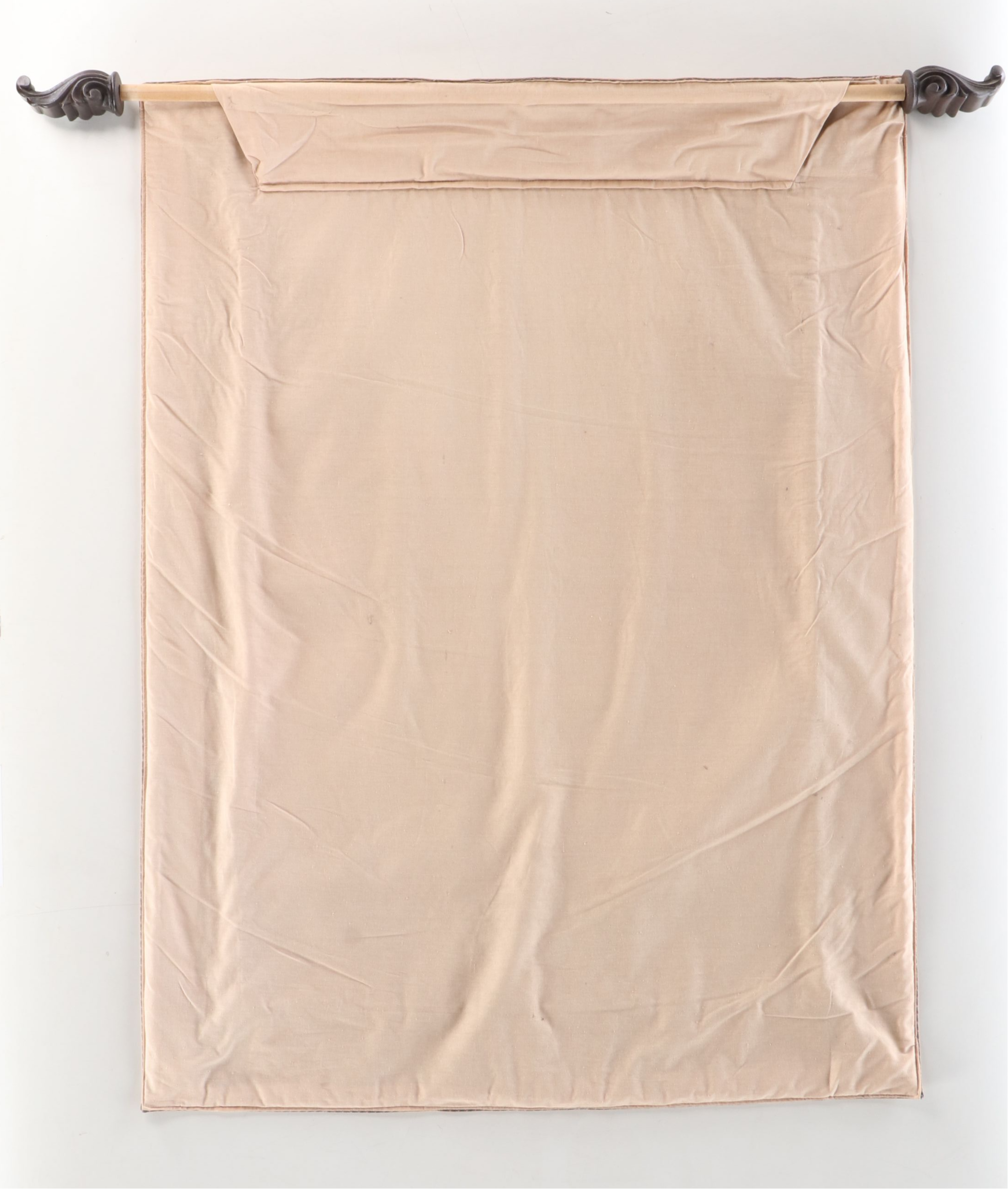 Tapestry Panel of Fox Hunt Scene with Wall Rod