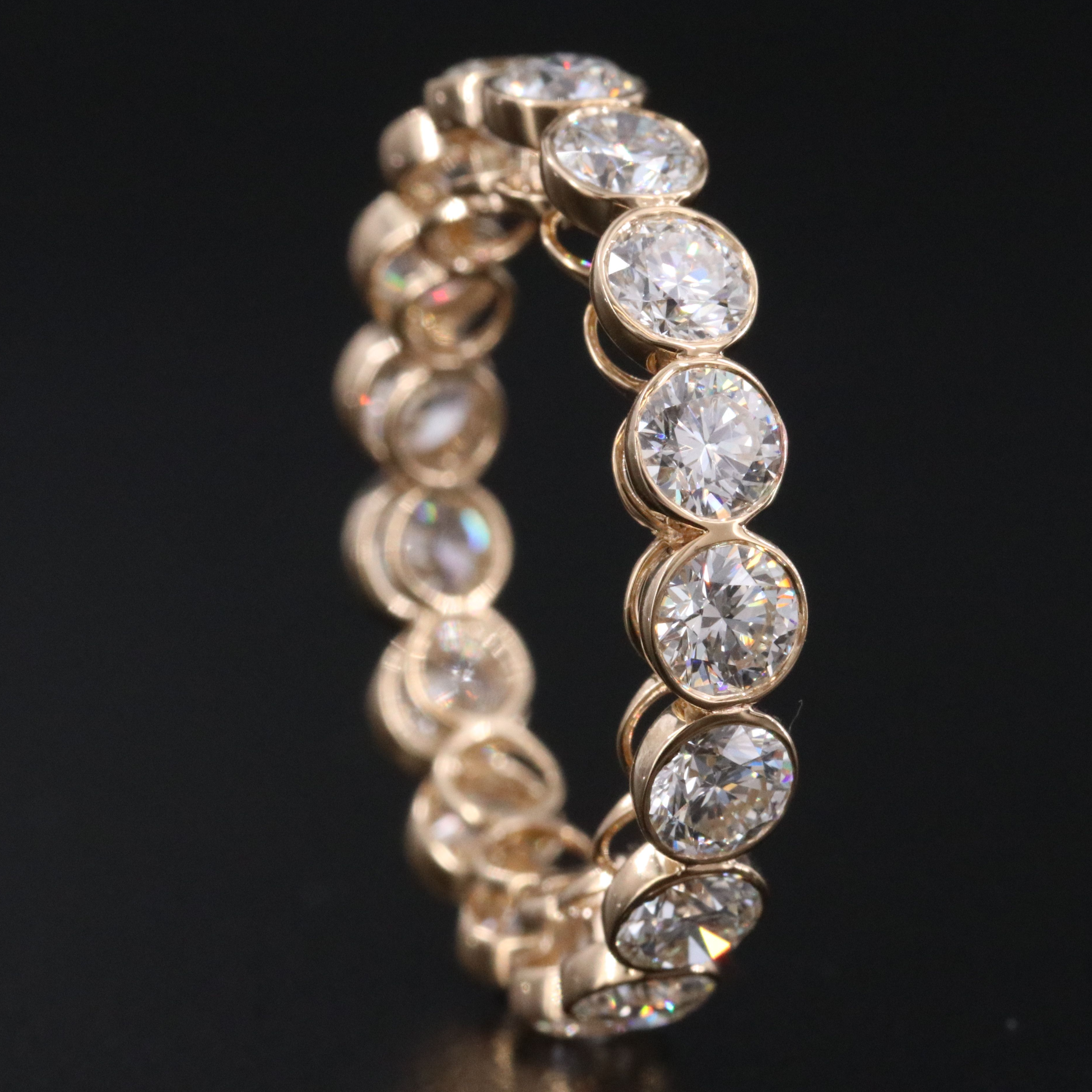 18K 3.18 CTW Diamond Eternity Band with GIA Report
