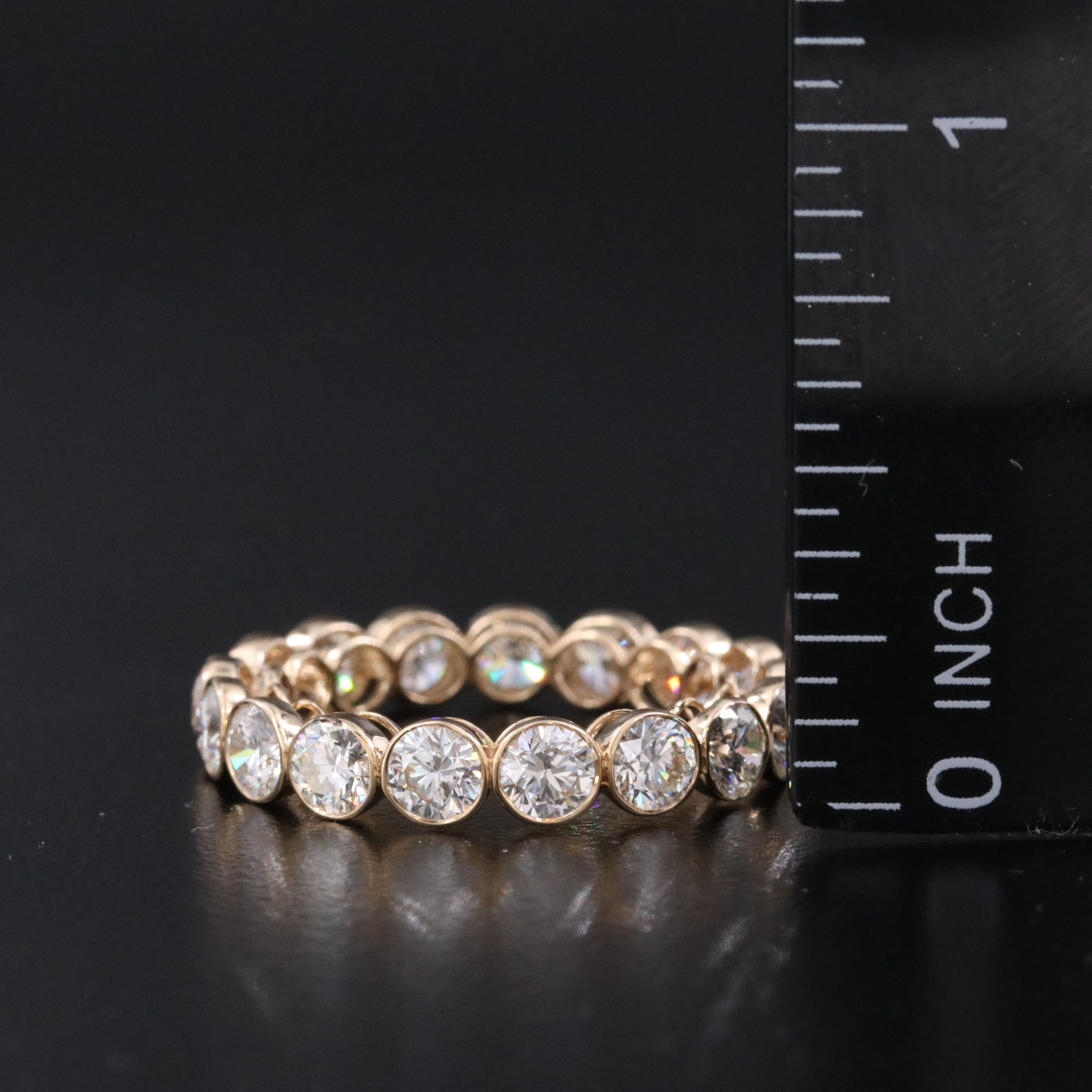 18K 3.18 CTW Diamond Eternity Band with GIA Report