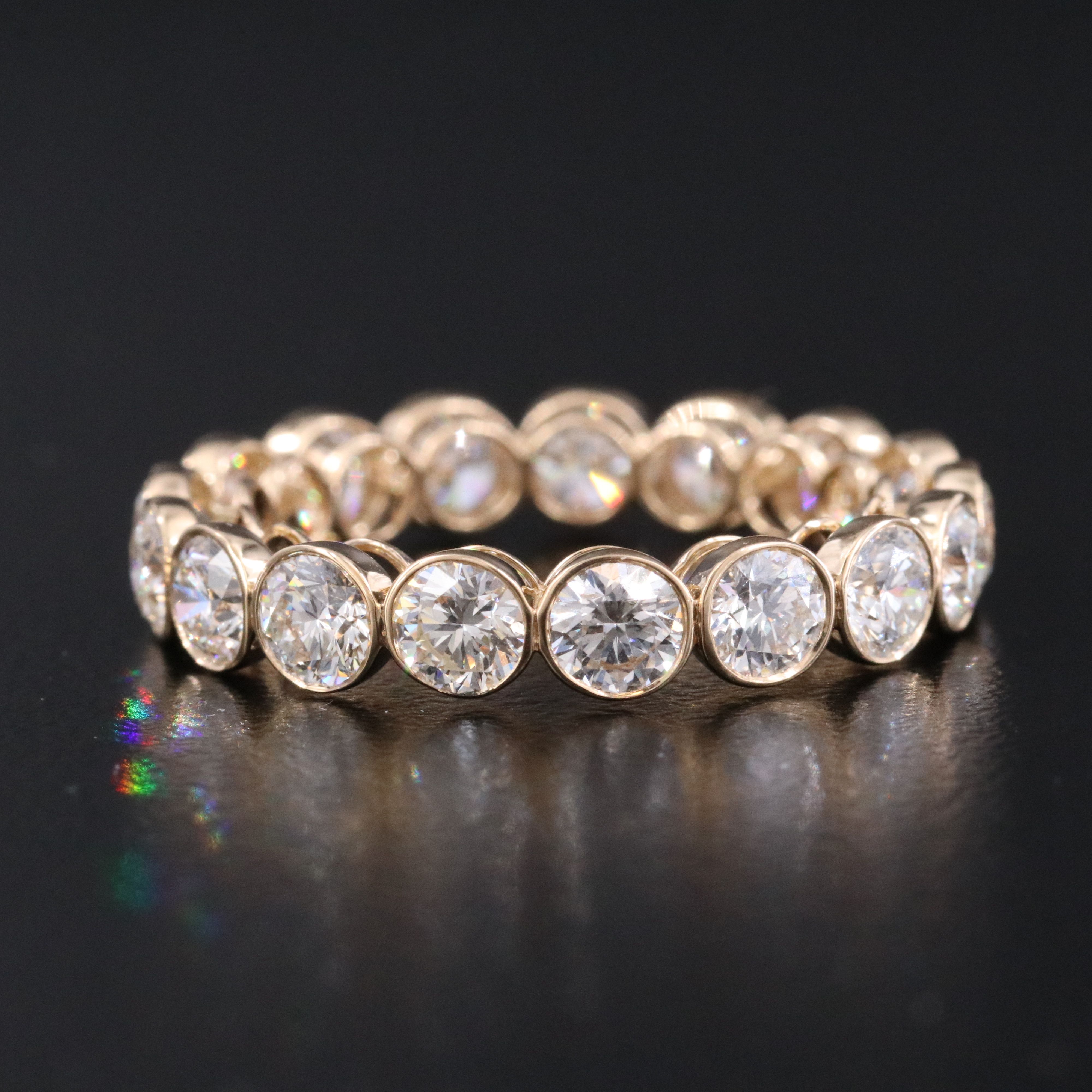 18K 3.18 CTW Diamond Eternity Band with GIA Report