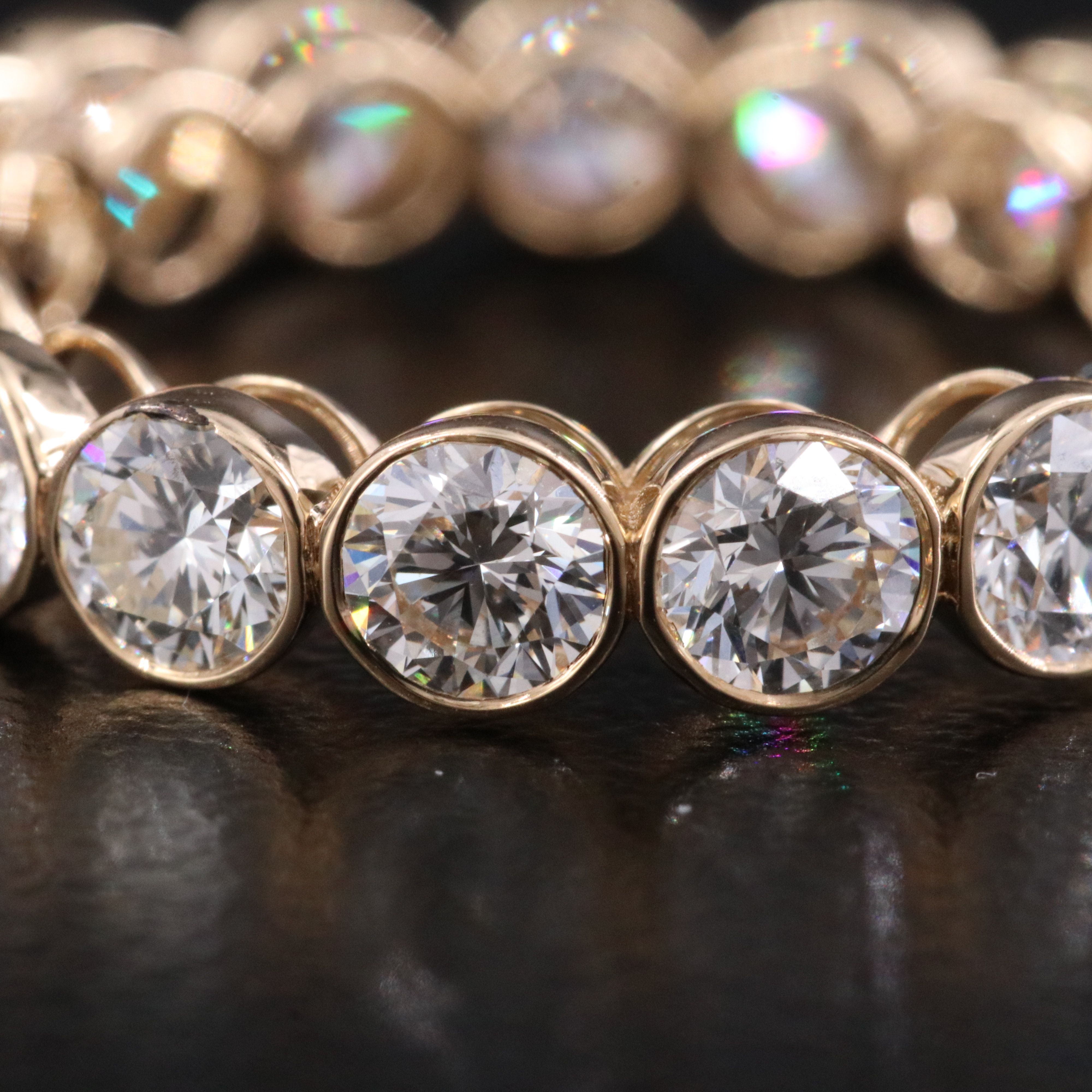 18K 3.18 CTW Diamond Eternity Band with GIA Report