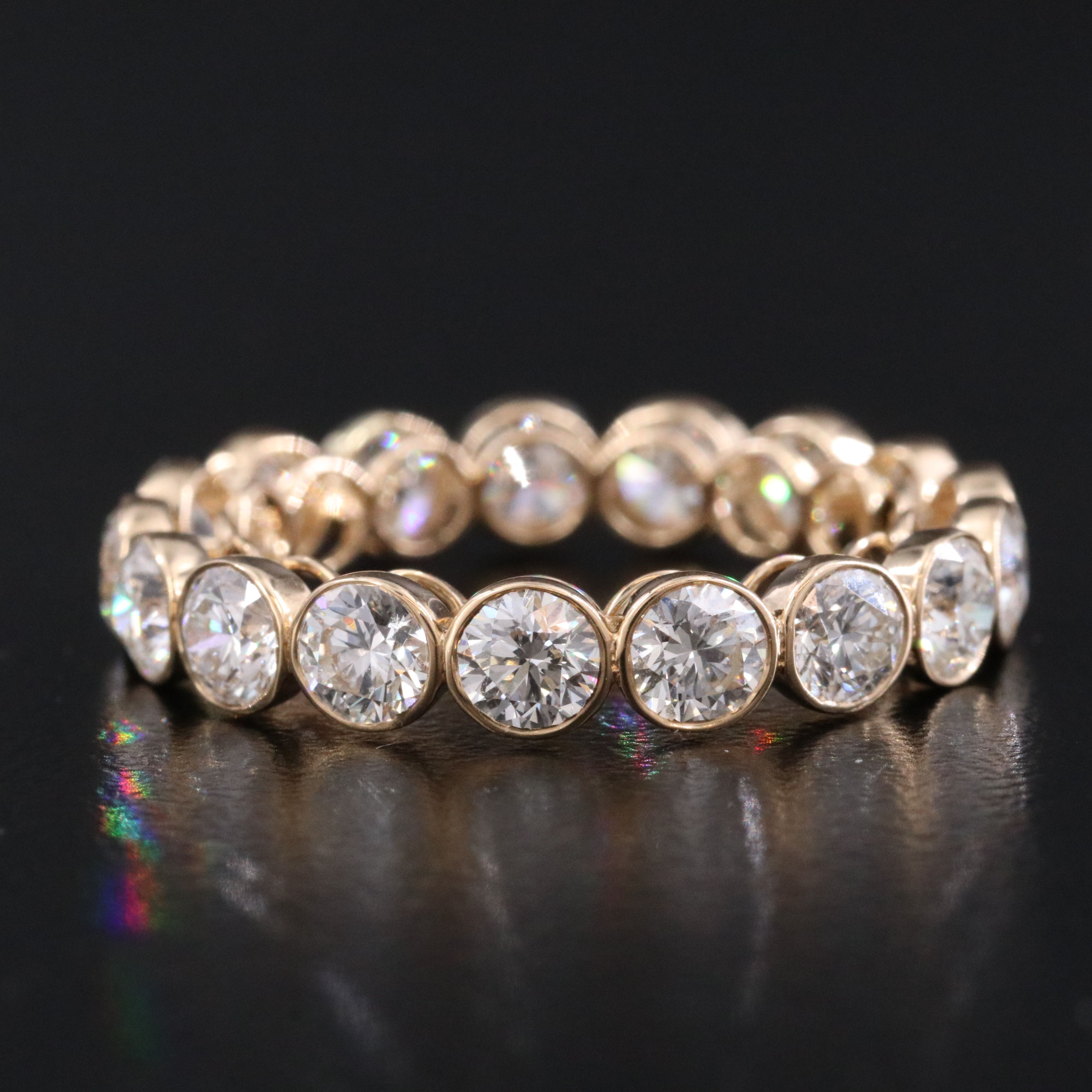 18K 3.18 CTW Diamond Eternity Band with GIA Report