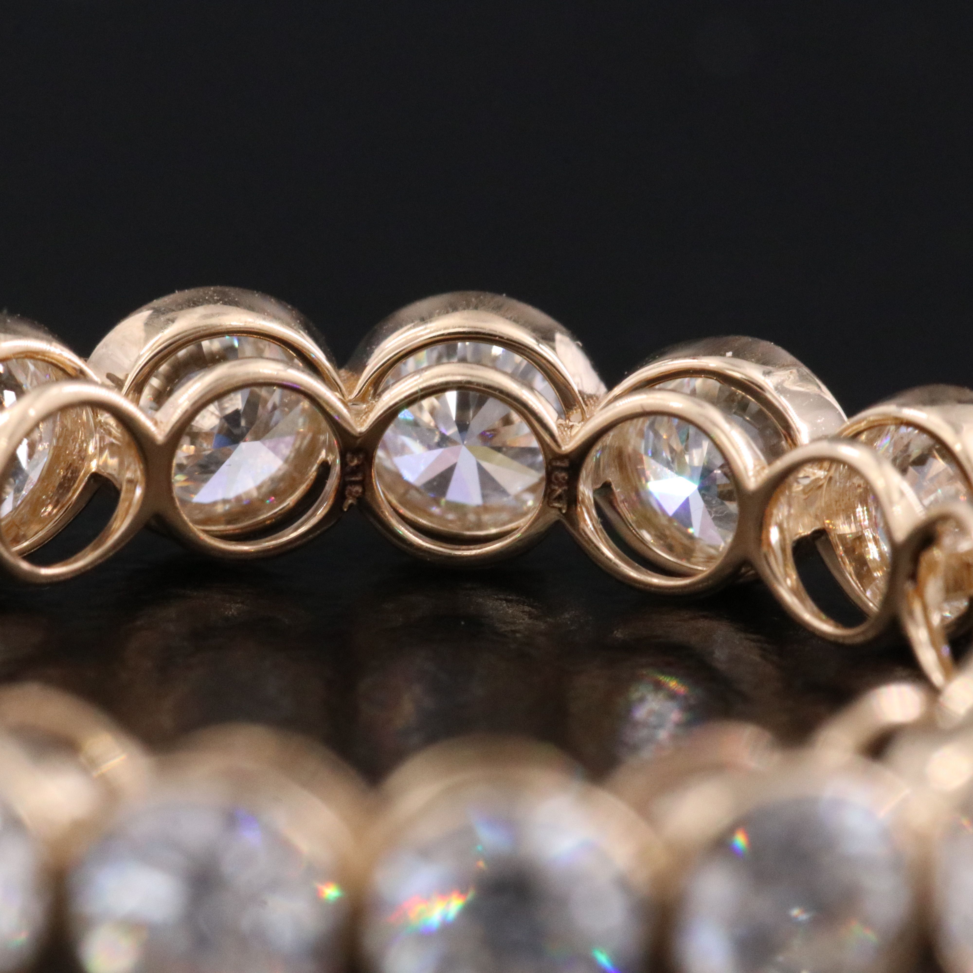18K 3.18 CTW Diamond Eternity Band with GIA Report