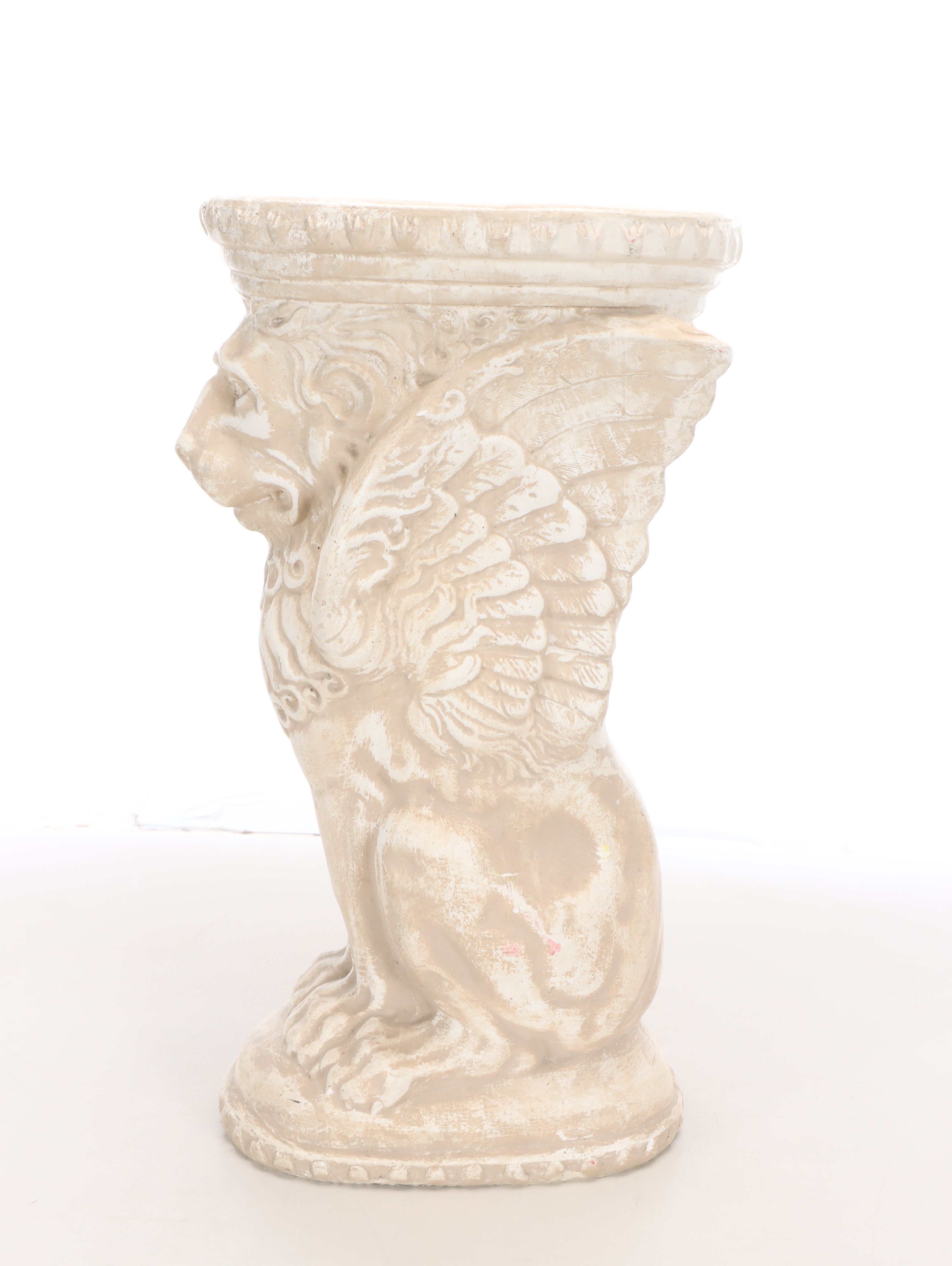 Winged Lion Cast Composite Garden Pedestal