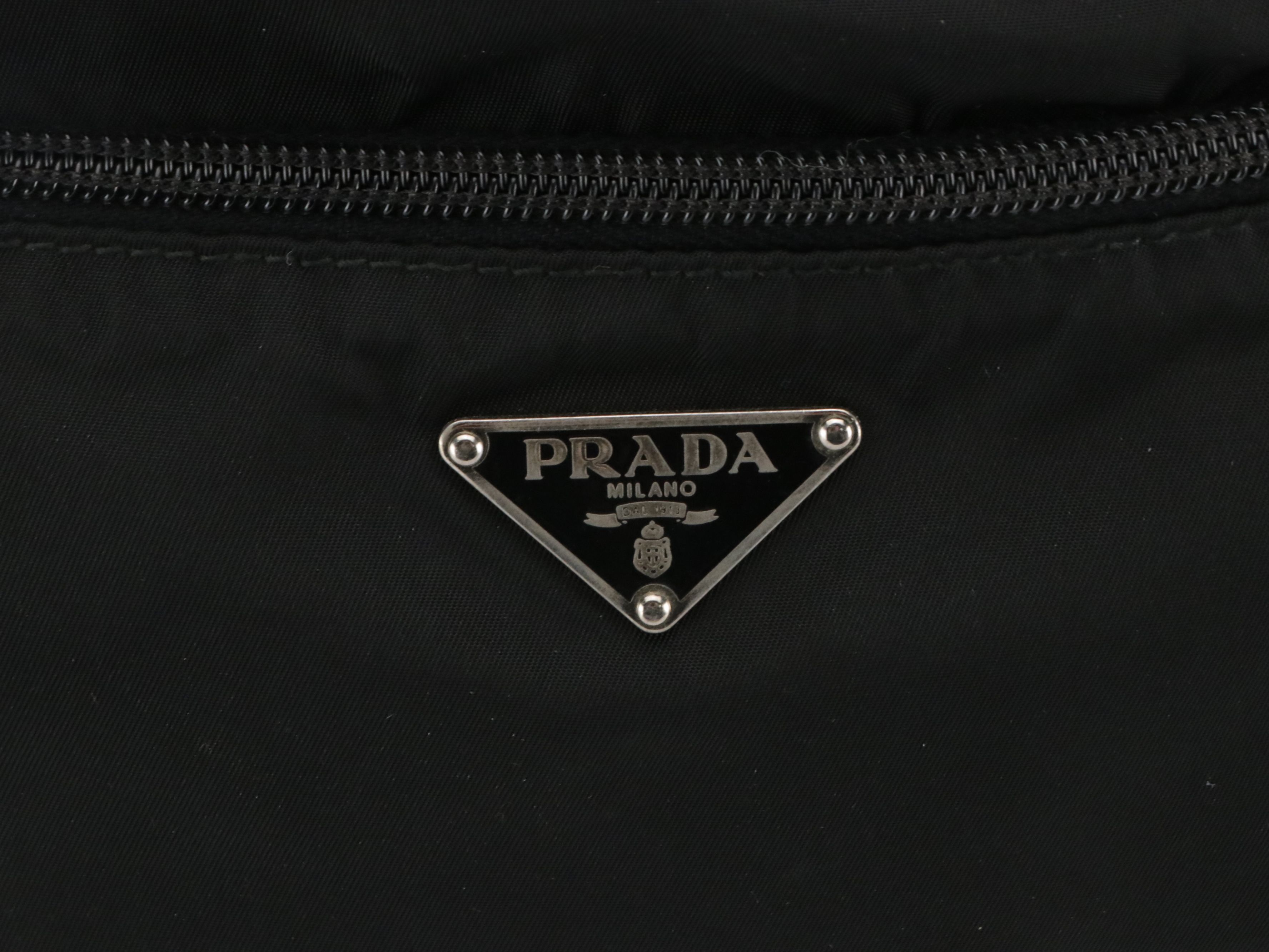 Prada Crossbody Bag in Black Tessuto Nylon and Leather