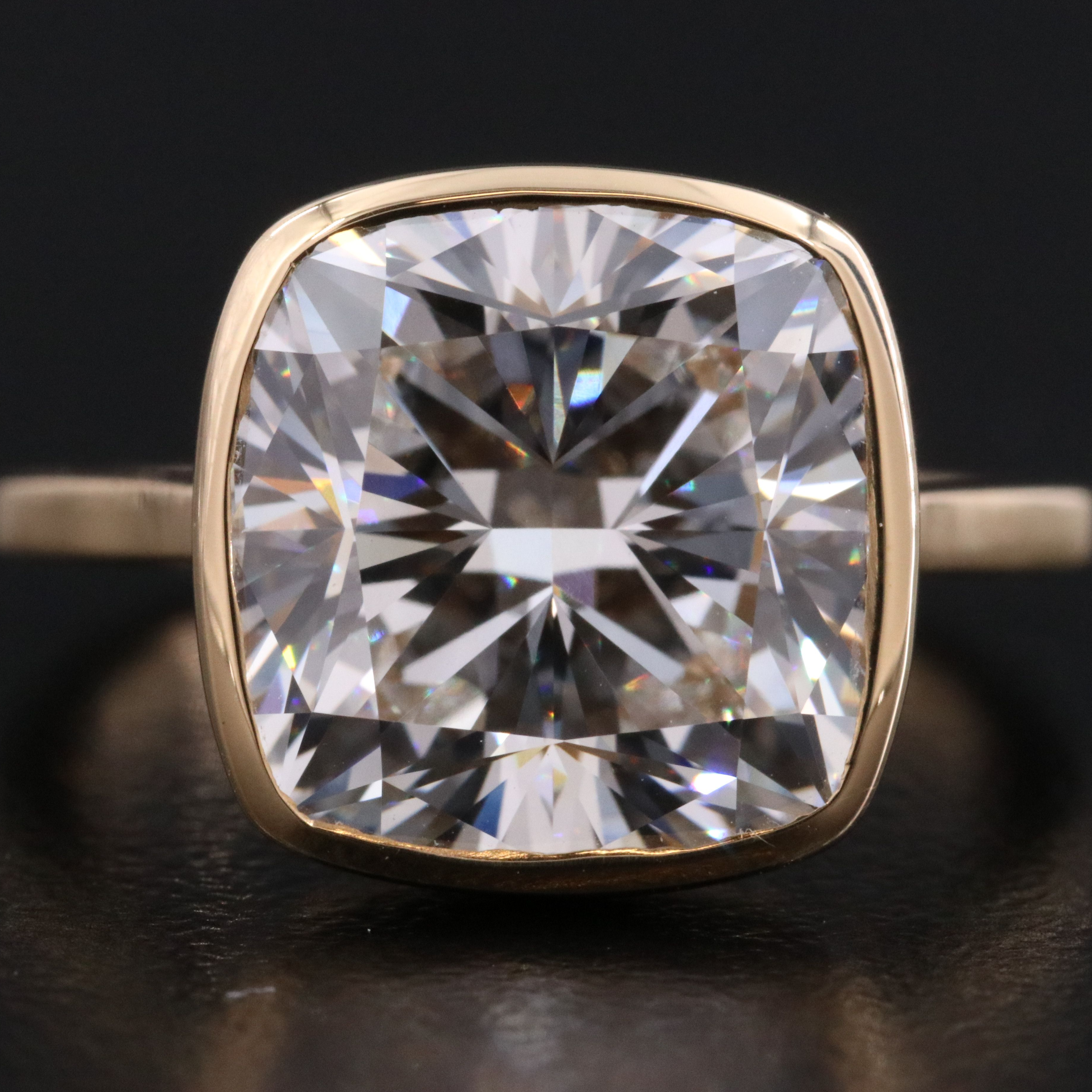 18K 7.15 CT Lab Grown Diamond Solitaire Ring with IGI Report