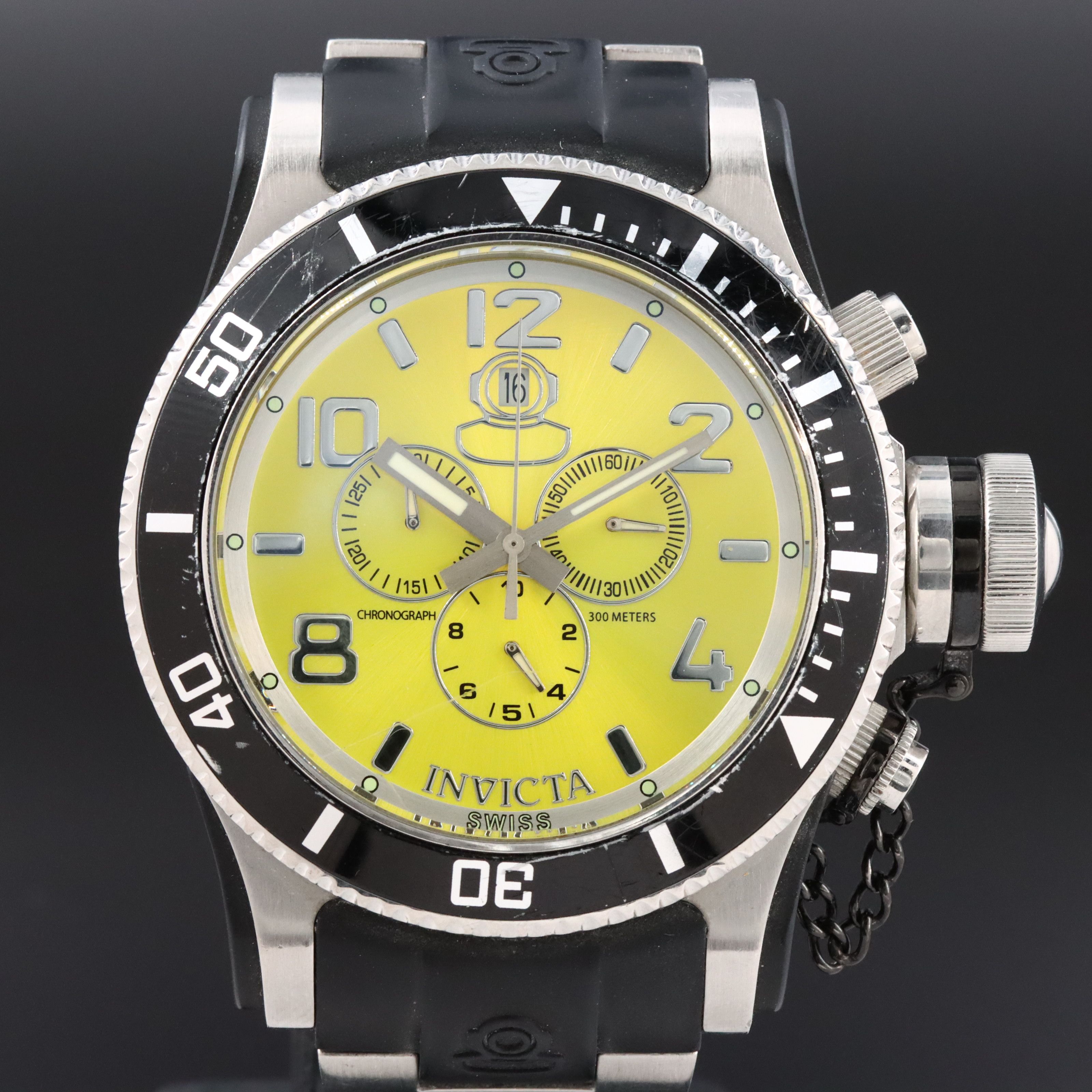 Invicta Russian Diver Stainless Steel Chronograph Watch