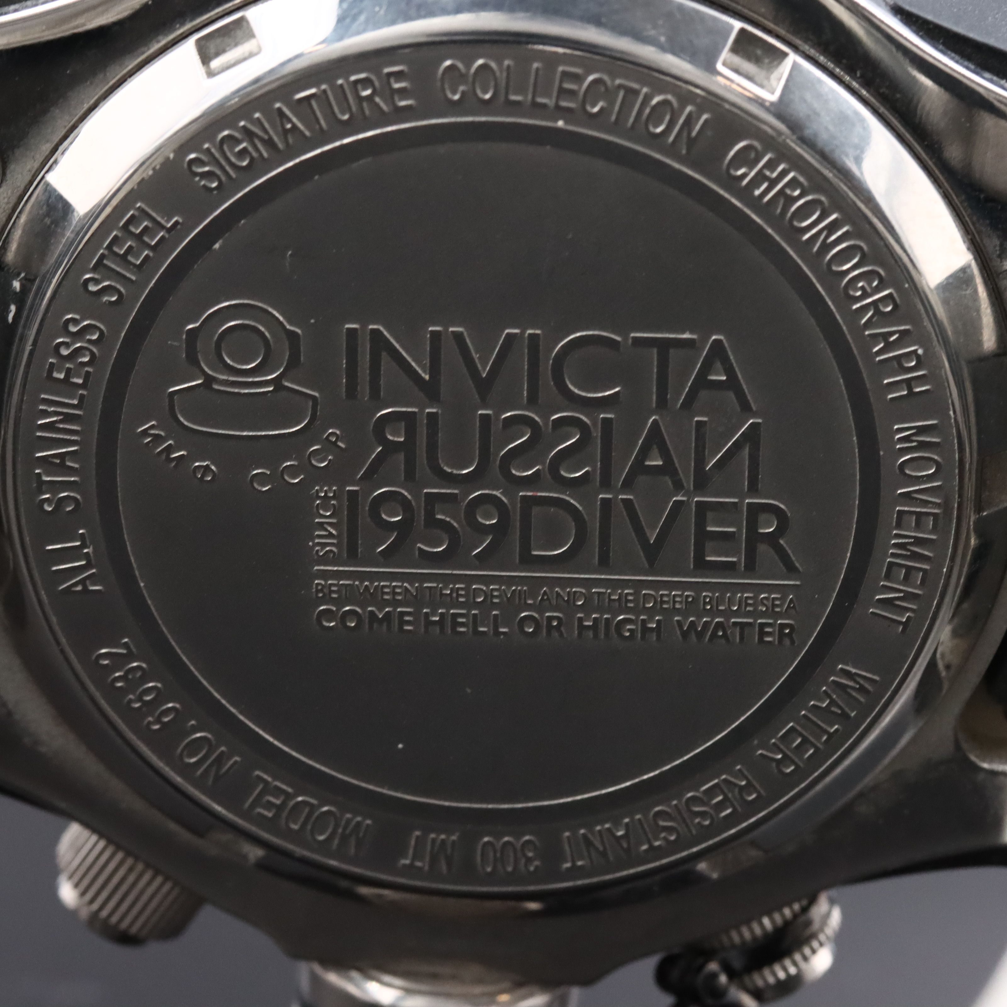 Invicta Russian Diver Stainless Steel Chronograph Watch