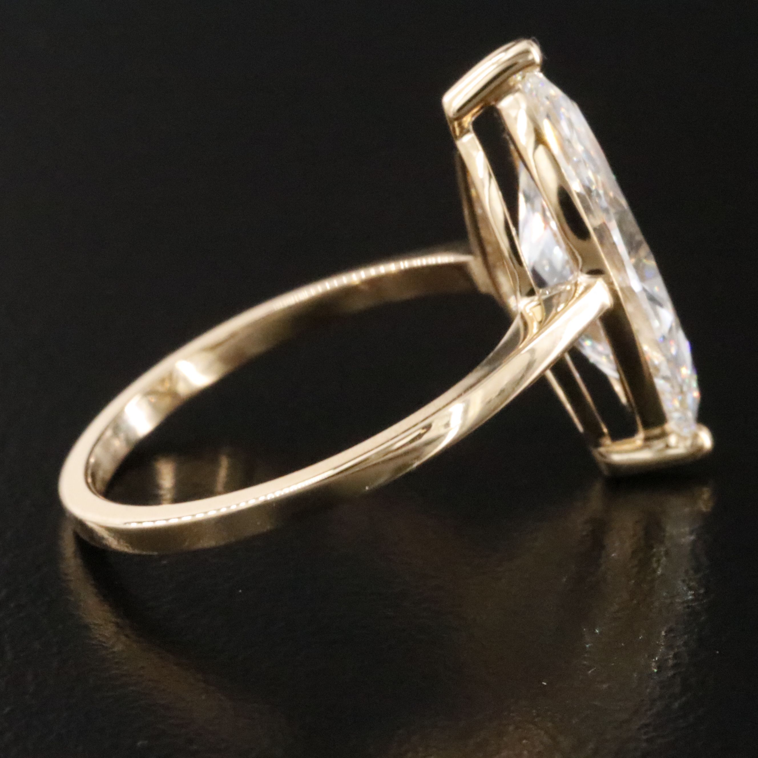 18K 3.05 CT Lab Grown Diamond Solitaire Ring with IGI Report