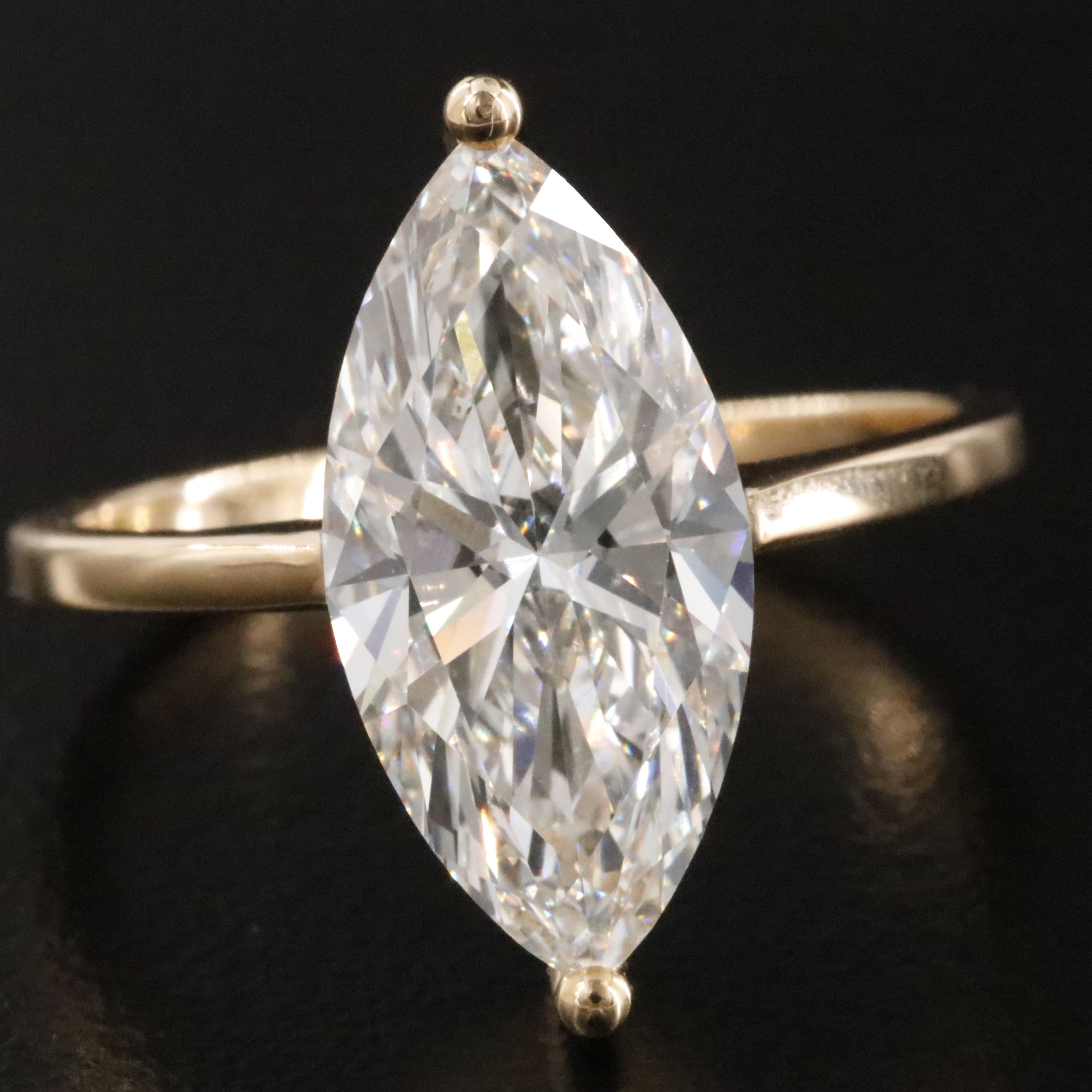 18K 3.05 CT Lab Grown Diamond Solitaire Ring with IGI Report