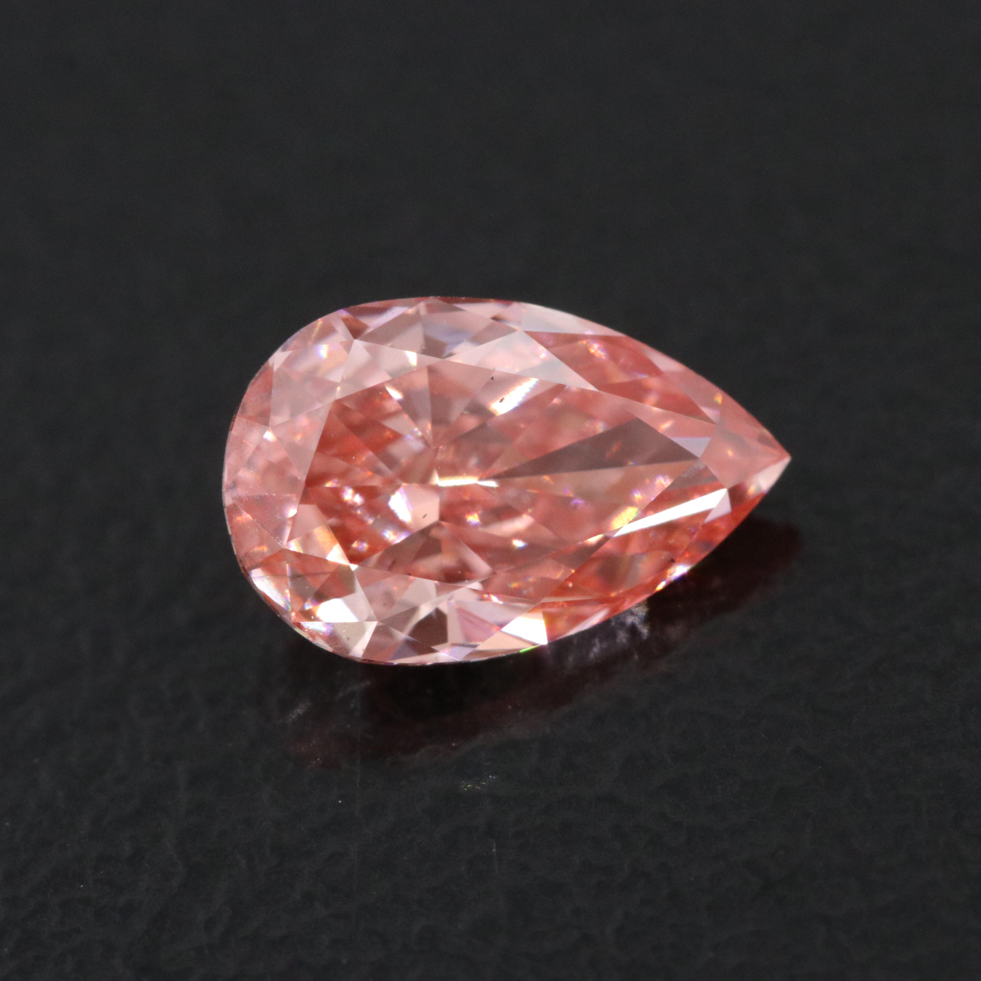 Loose 1.10 CT Lab Grown Fancy Vivid Pink Diamond with IGI Report